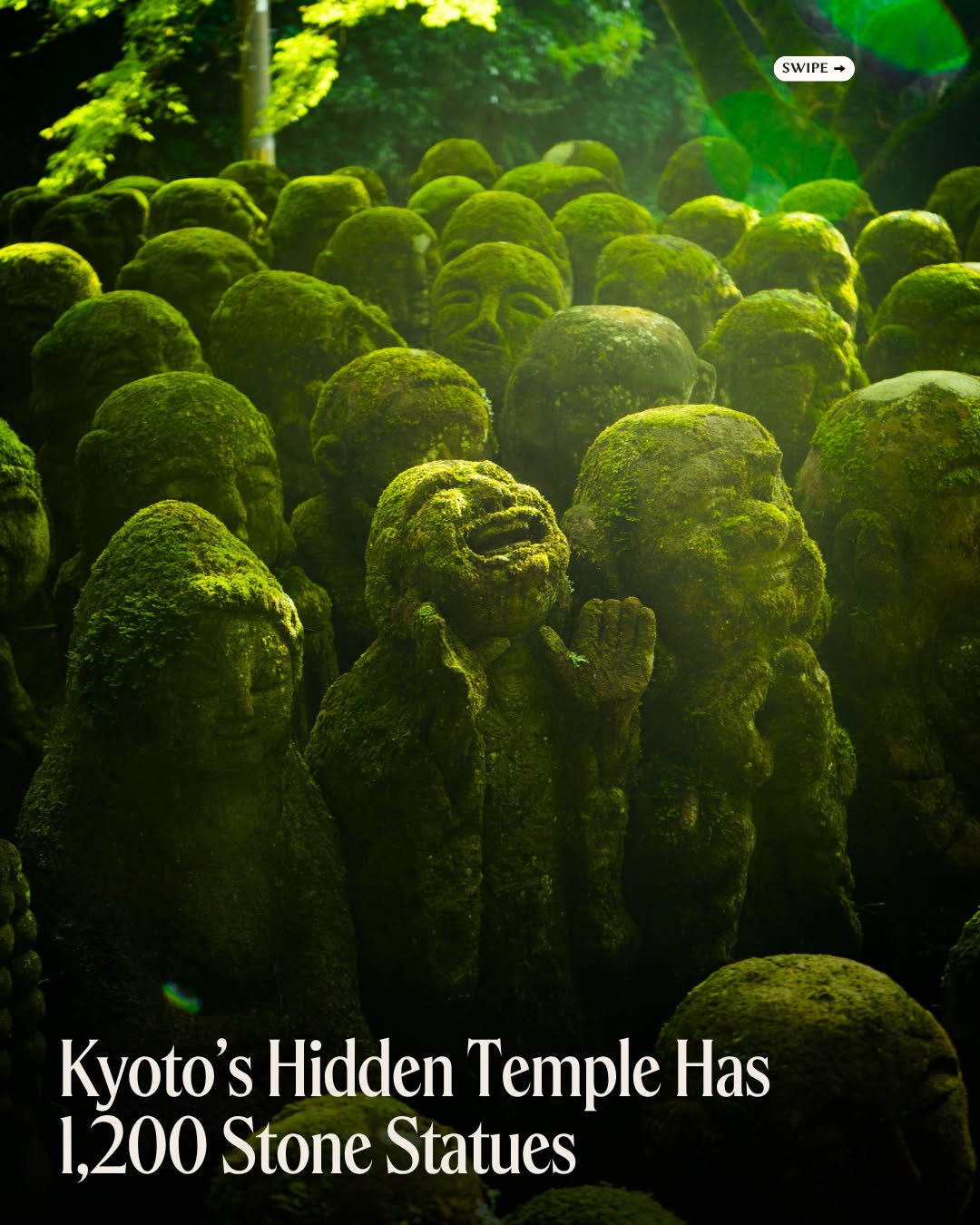 Otagi Nenbutsuji Temple Features 1,200 Unique Stone Statues
