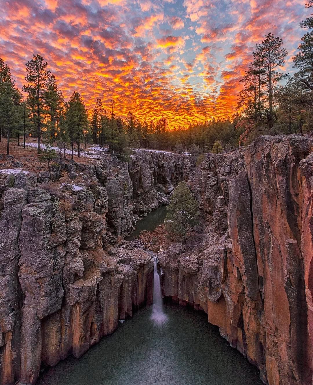 Sycamore Falls Showcases Arizona Sunsets