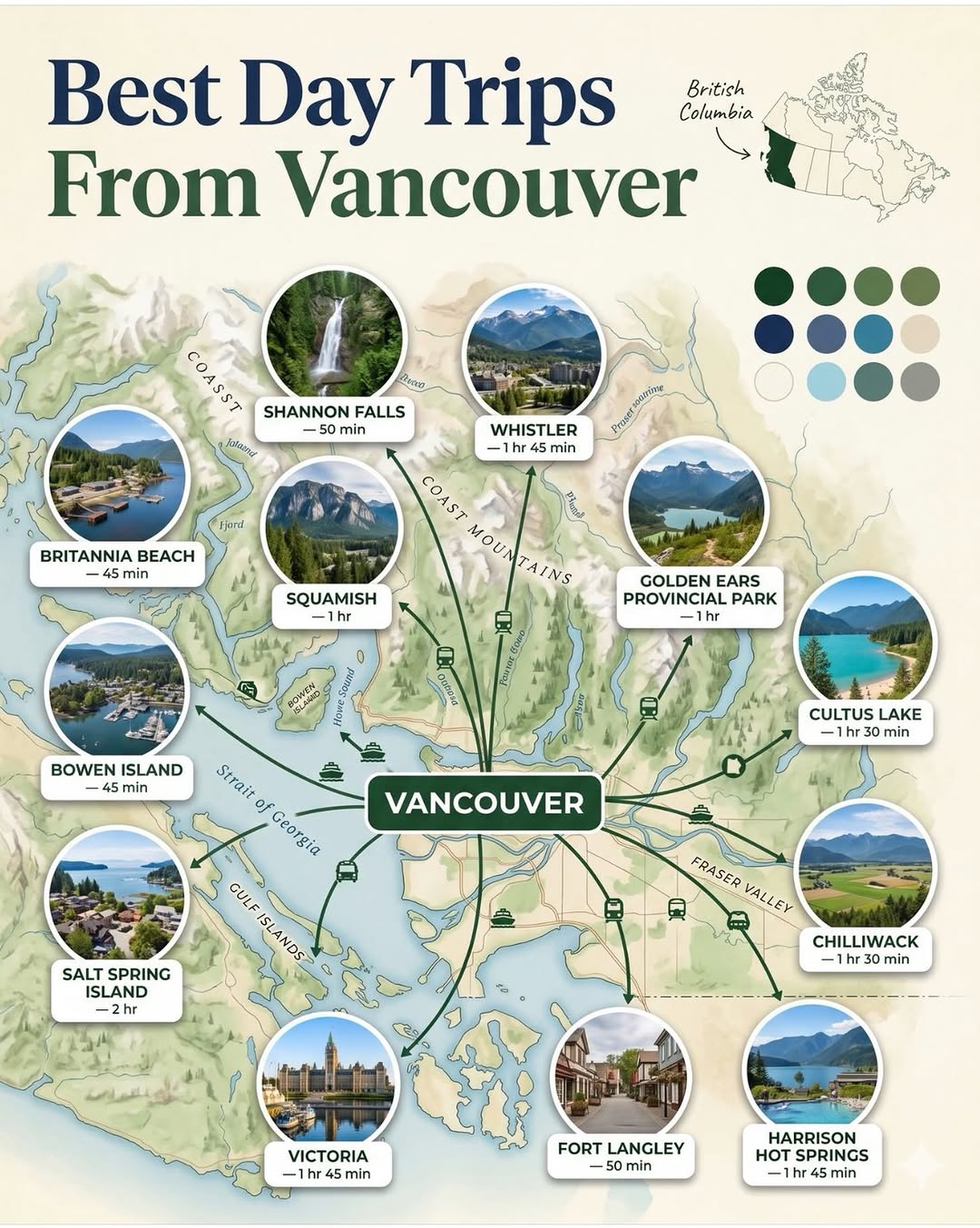 Vancouver Day Trips: Mountains, Islands, and Hot Springs