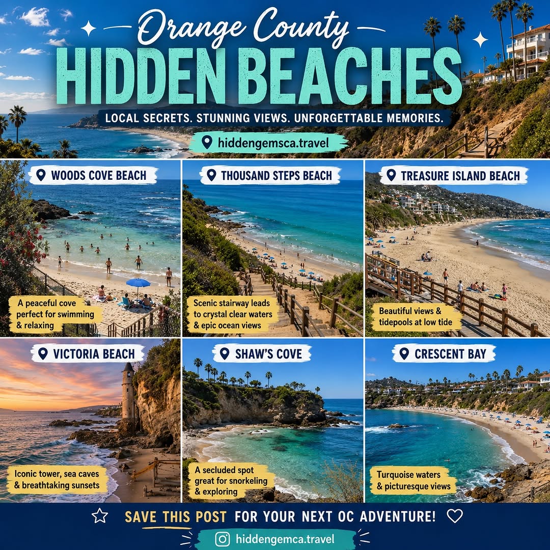 Hidden Orange County Beaches With Unique Features