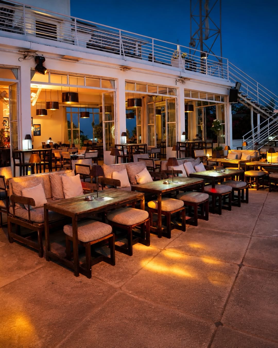 Phare des Mamelles Lights Up For Evening Ambiance