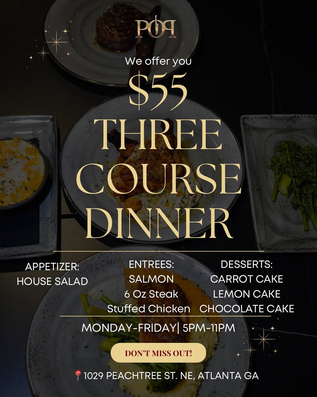 Prime on Peachtree Dinner Special