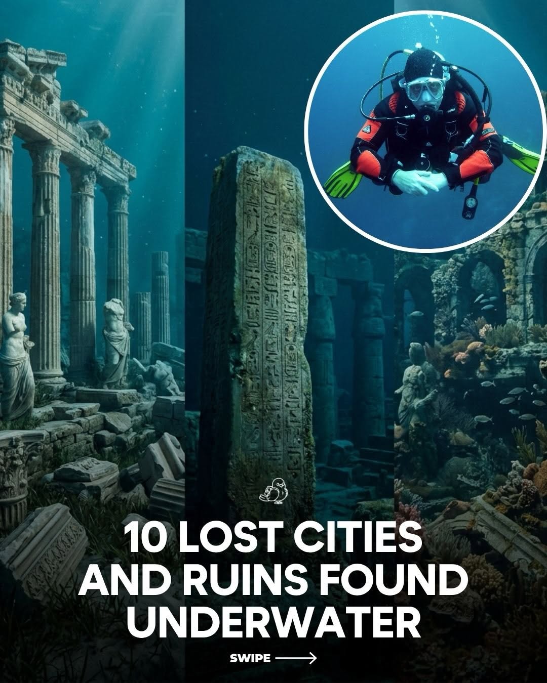 Underwater Ruins of Lost Cities and Settlements