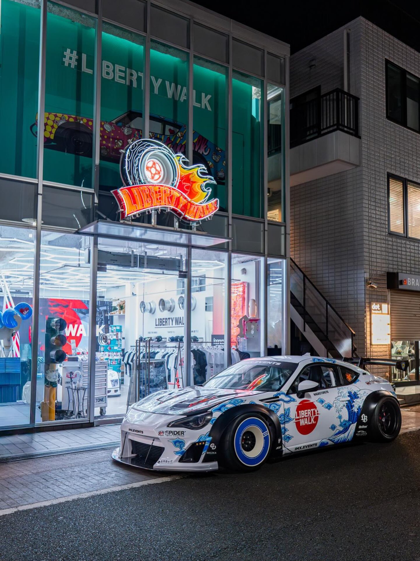 Liberty Walk Tokyo Iconic Car Design T-Shirt