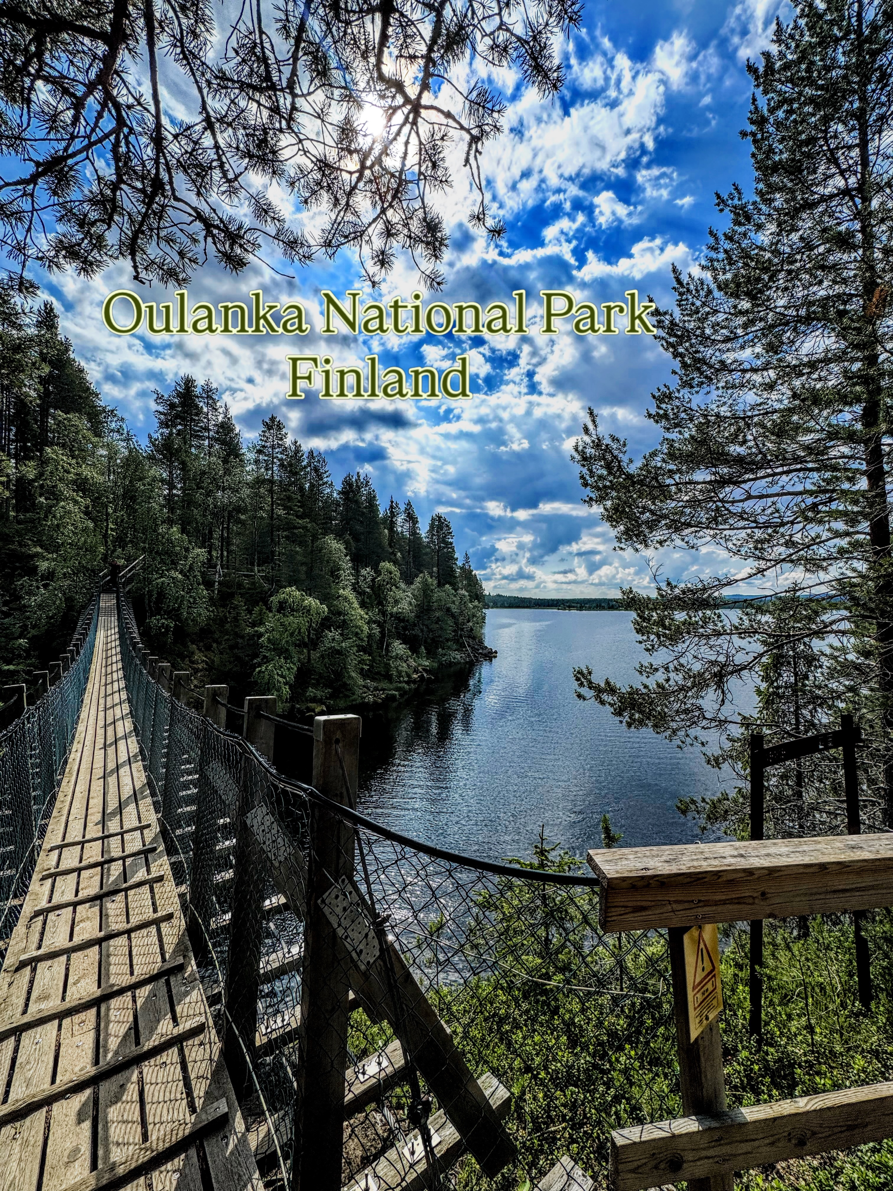 Oulanka National Park Hiking Trails And Rapids
