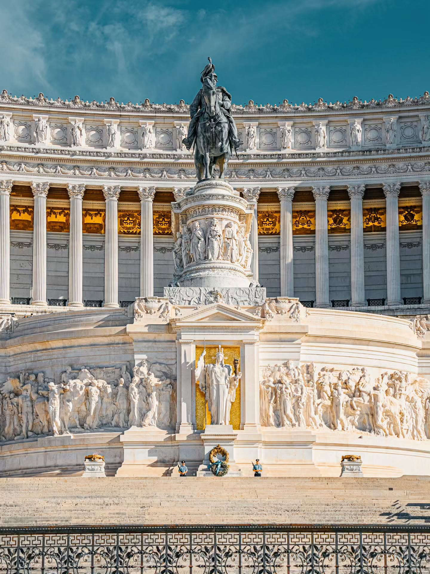 Rome's Monument to Victor Emmanuel II at Sunset