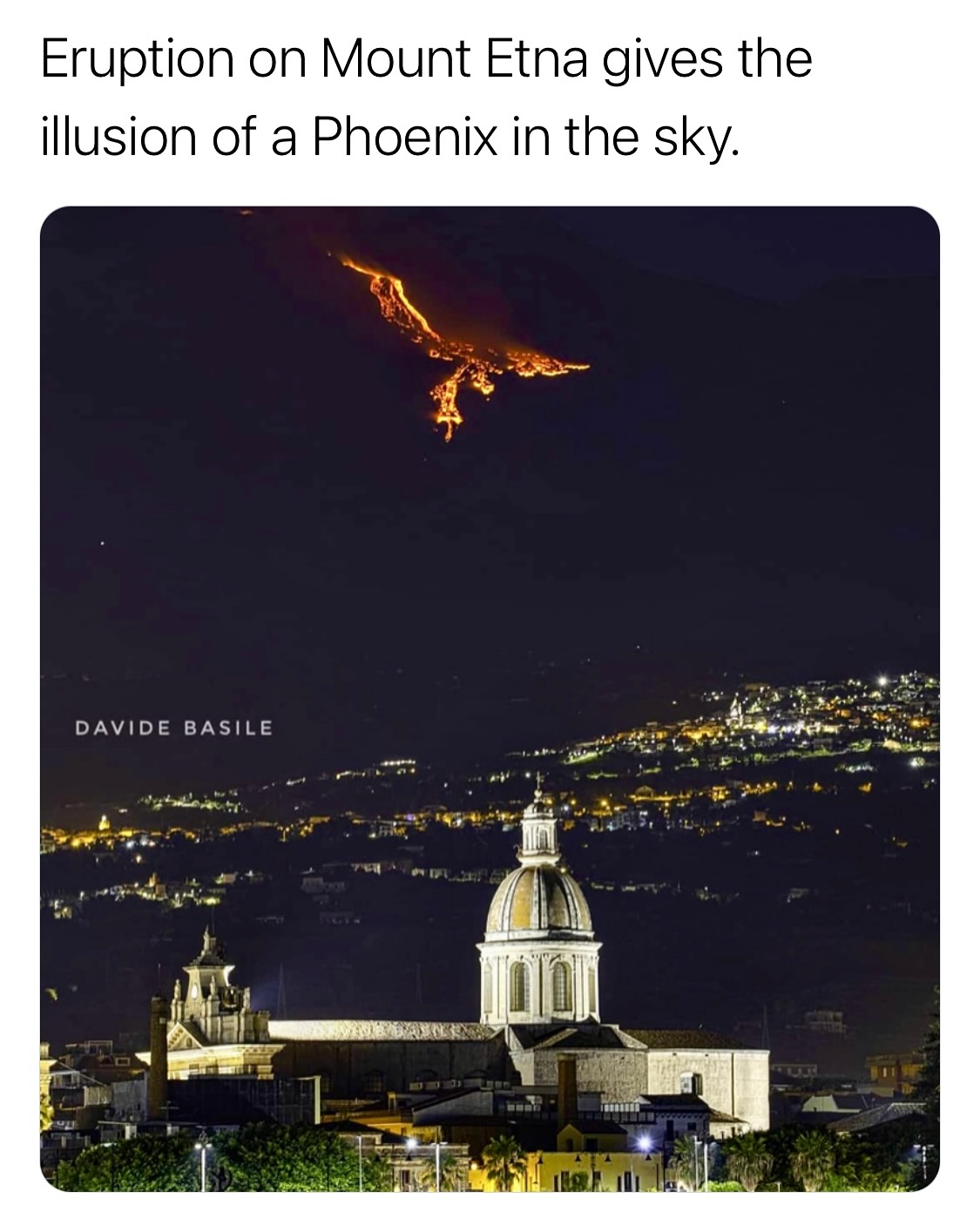 Phoenix Eruption Photo Captured At Mount Etna