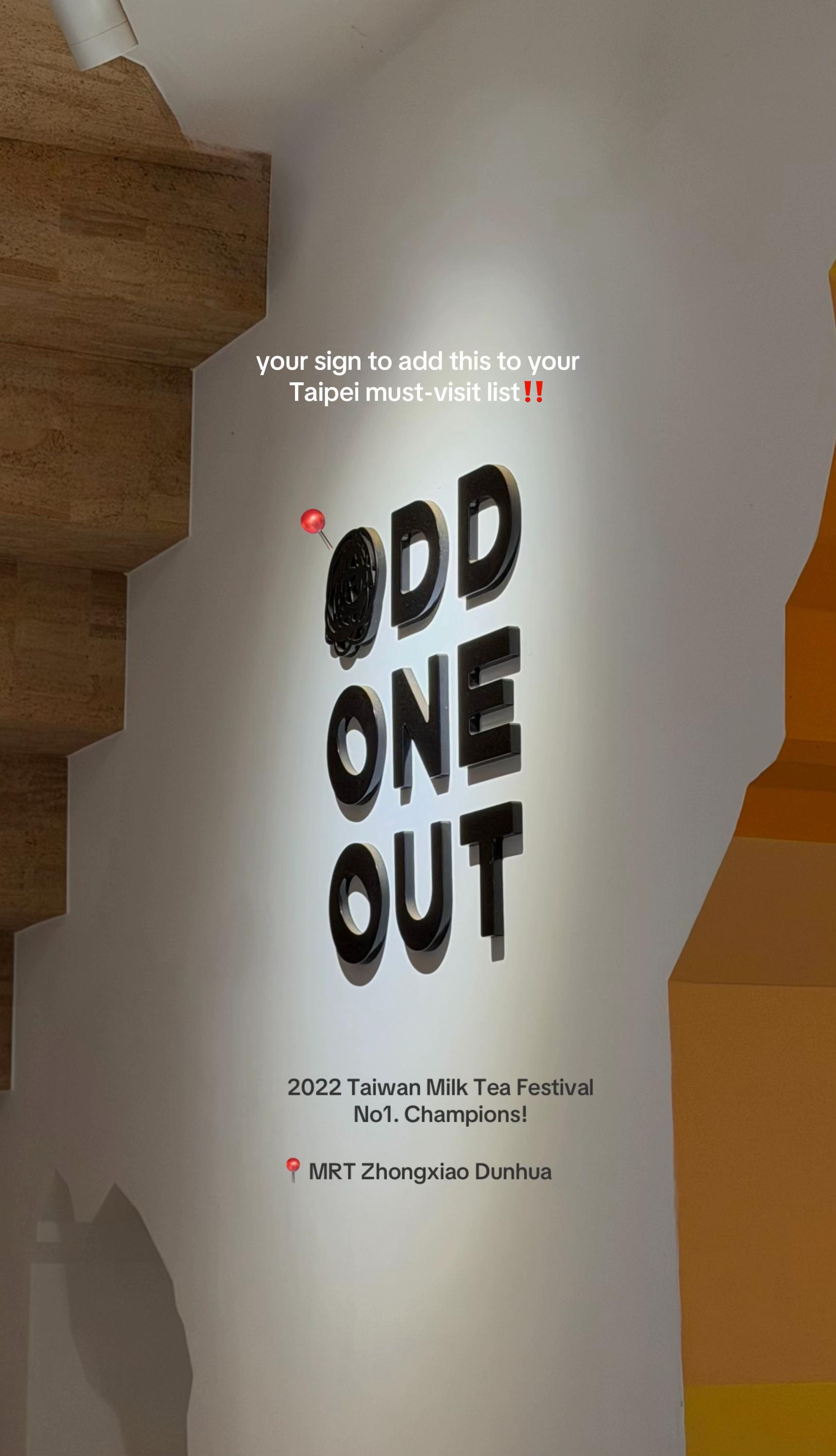 Odd One Out: Taiwan Milk Tea Festival Winner