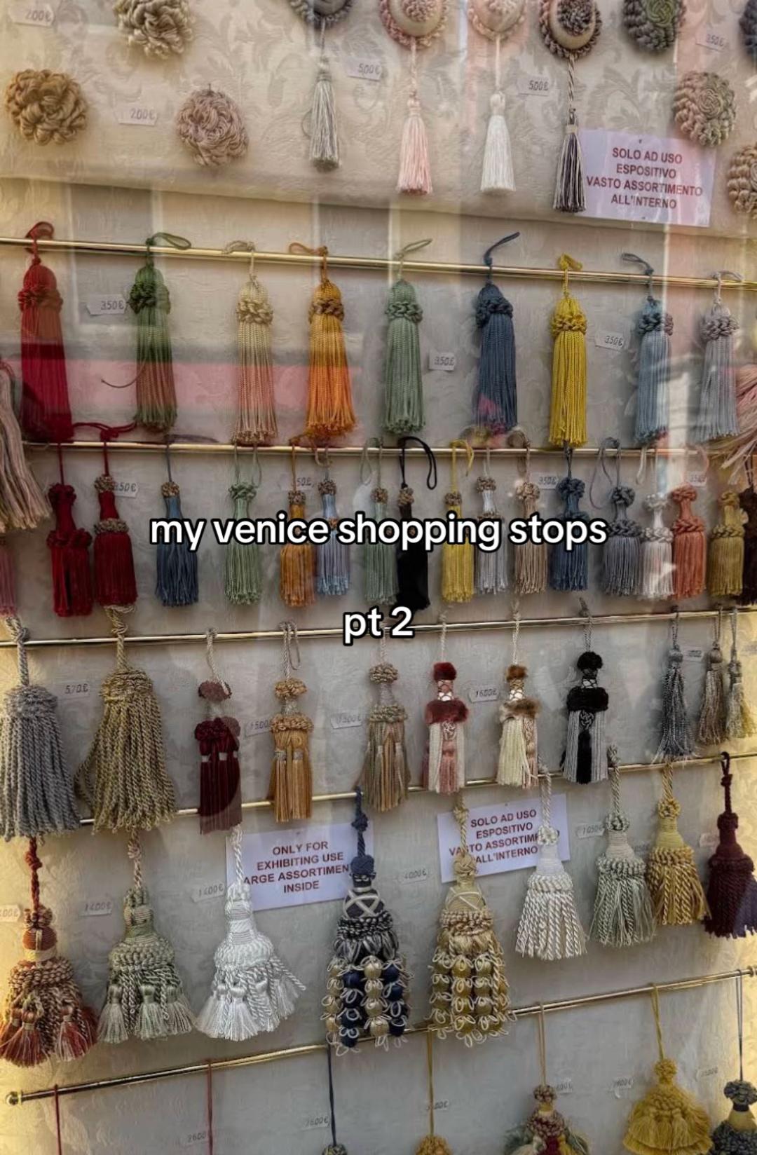 Venice Stores For Tassels, Vintage, Linens, And More