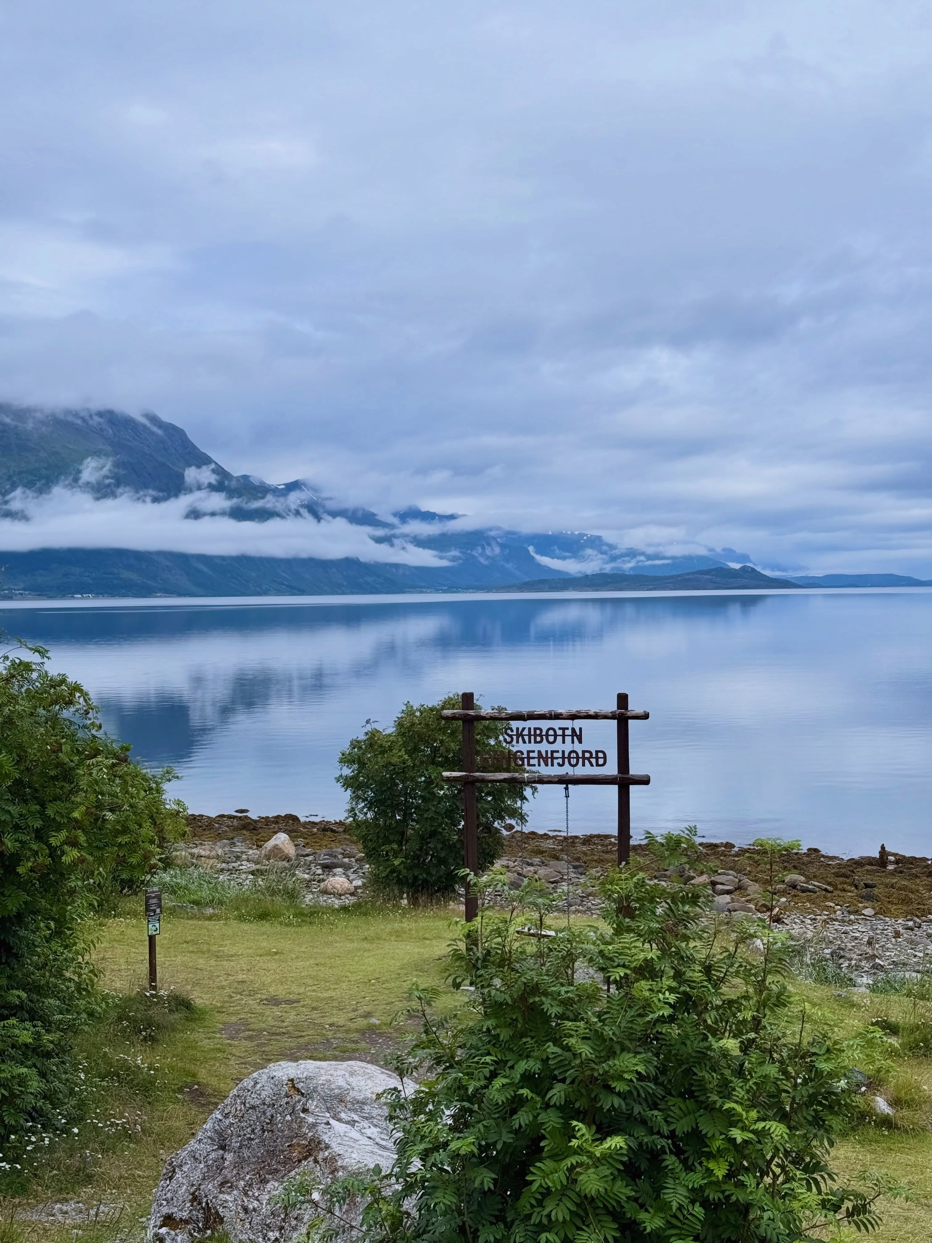 Lyngen Fjord: Norway's Serene Waters and Misty Mountains