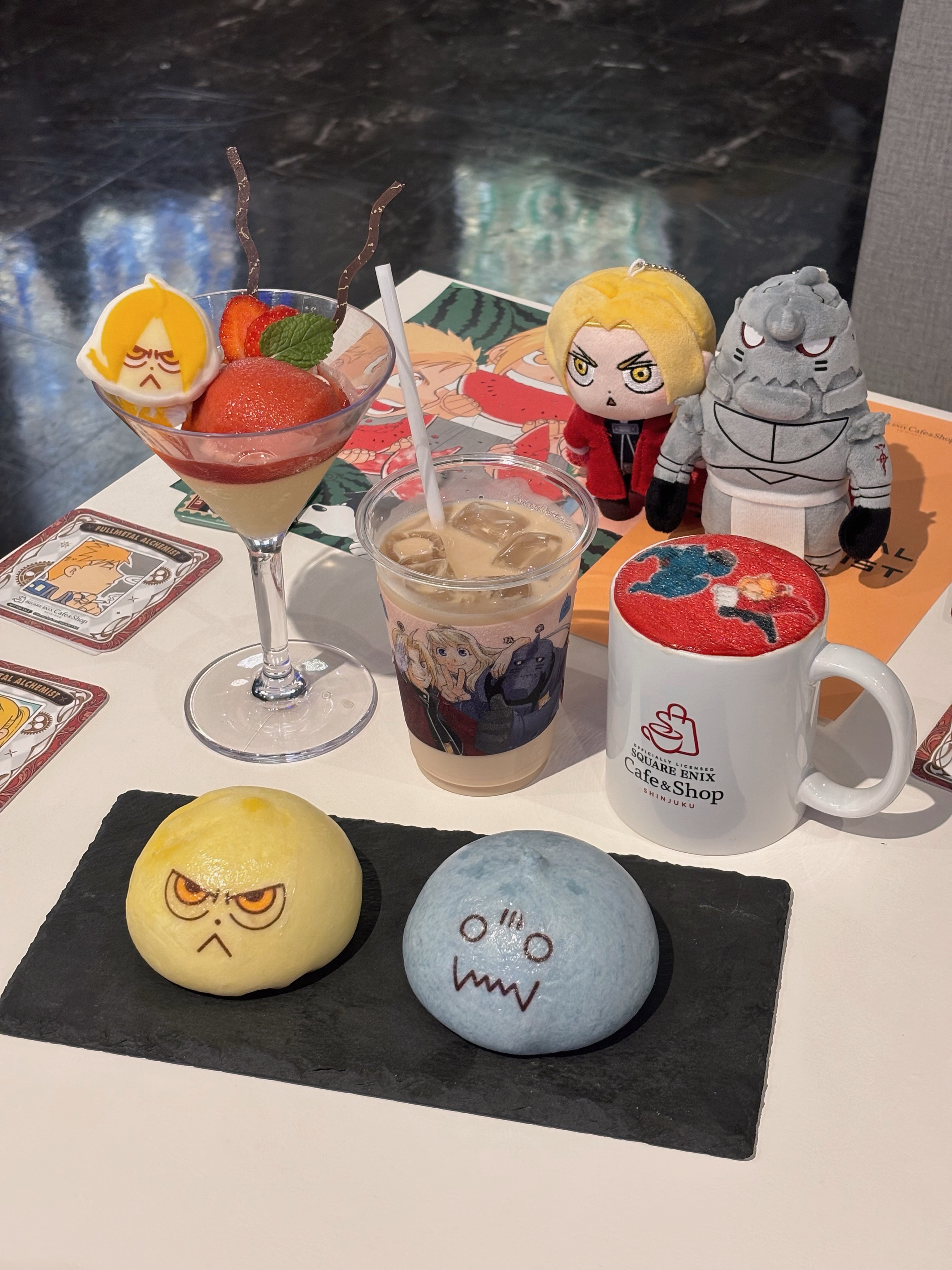 Square Enix Cafe Features Fullmetal Alchemist Menu