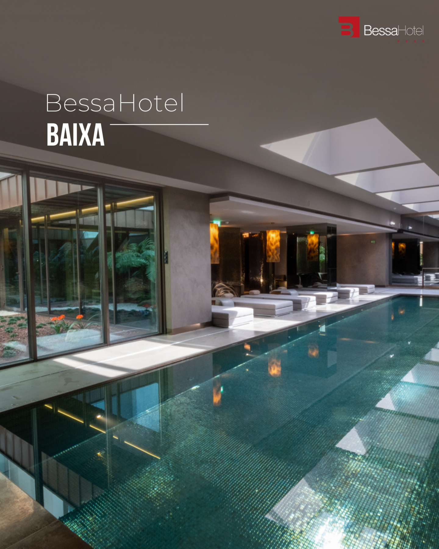 BessaHotel Baixa Indoor Pool Offers Relaxing Moments