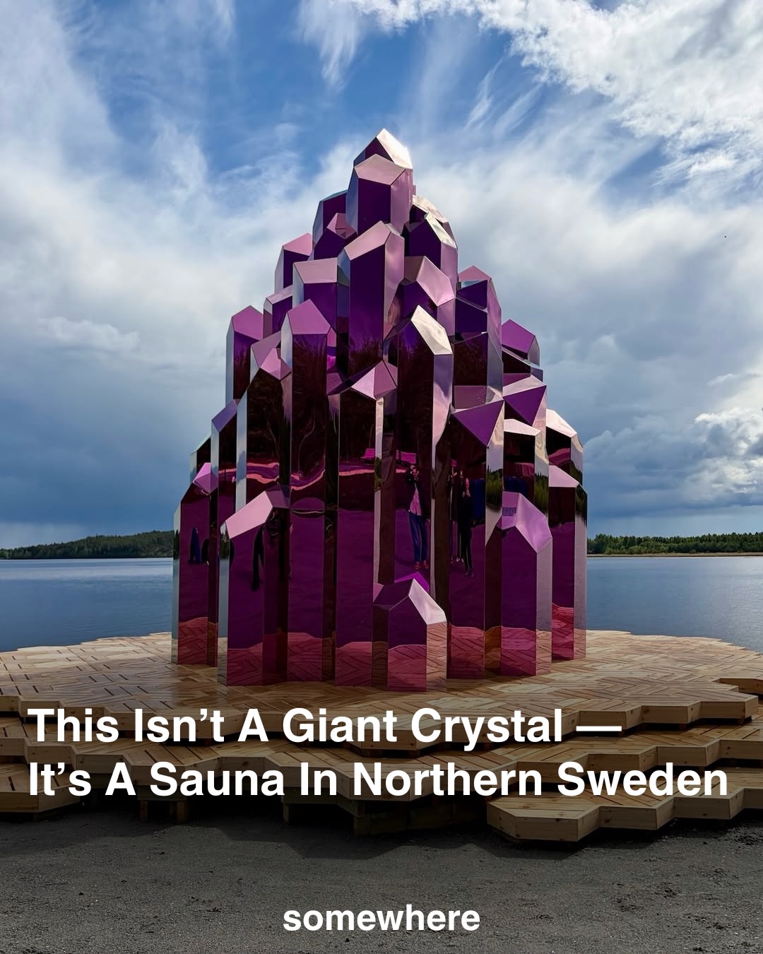 Lithium Crystal Sauna At Skellefteå Climate Action Park