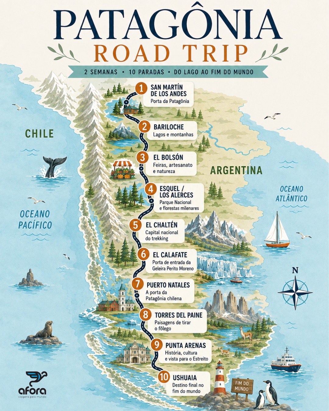 Patagonia Road Trip: Lakes to Glaciers Journey