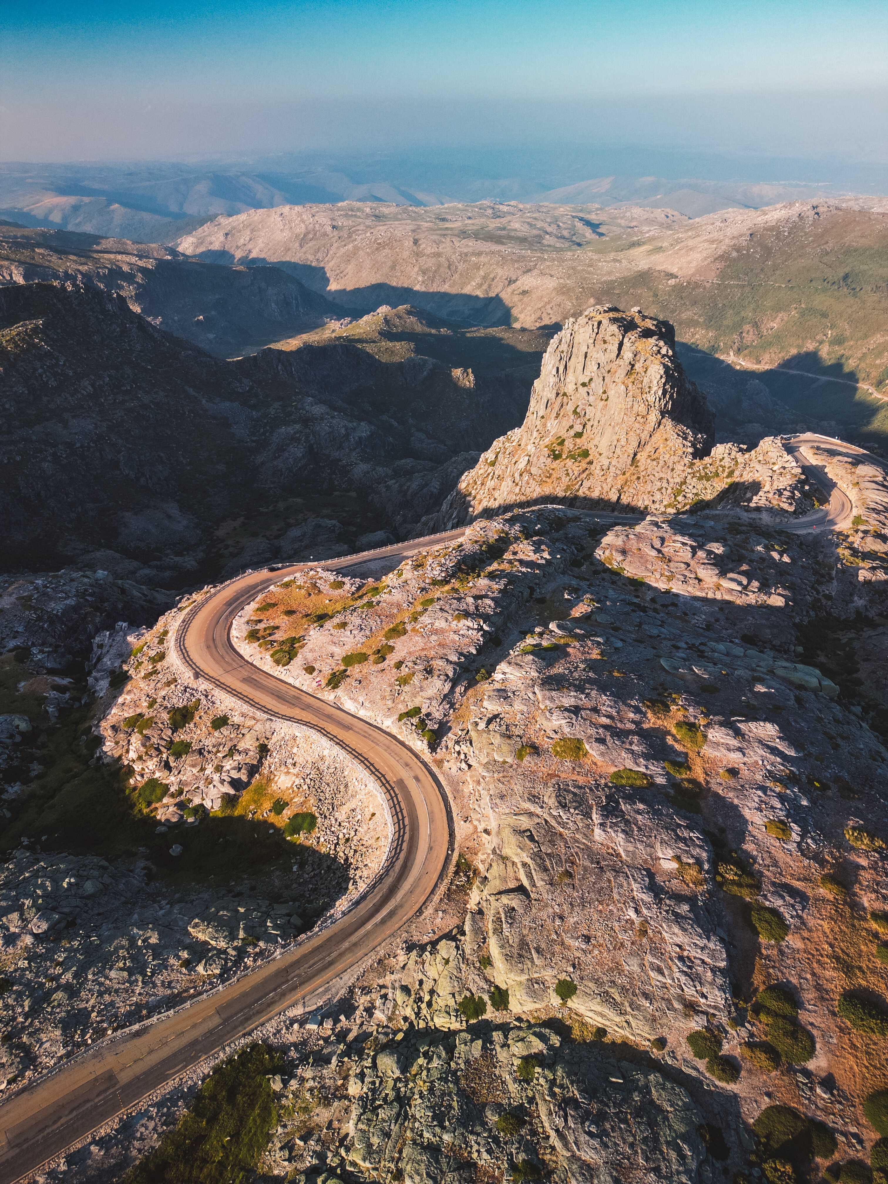 Drone Views Of Serra da Estrela's Mountains