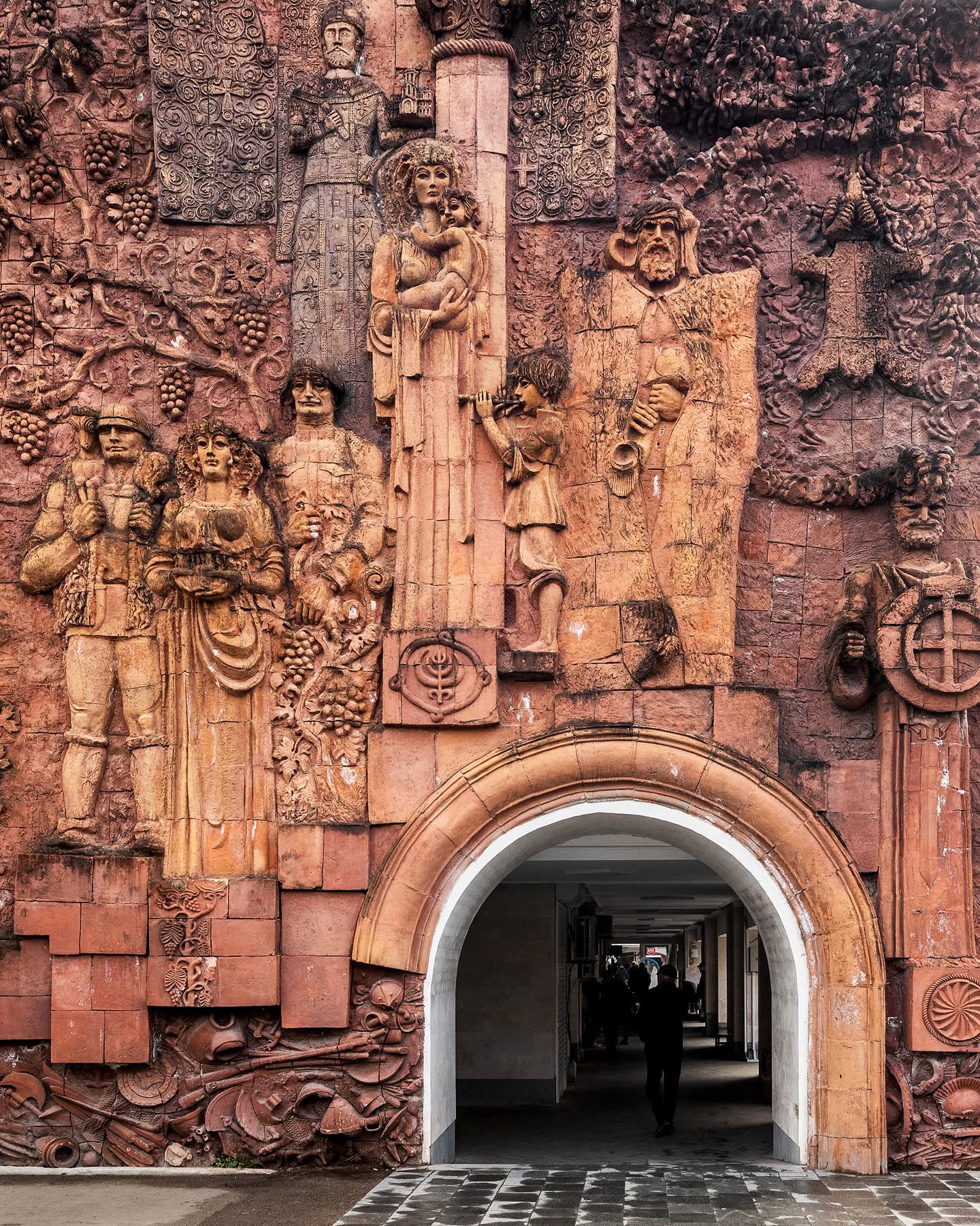 Kutaisi’s Green Bazaar Features Monumental Terracotta Facade