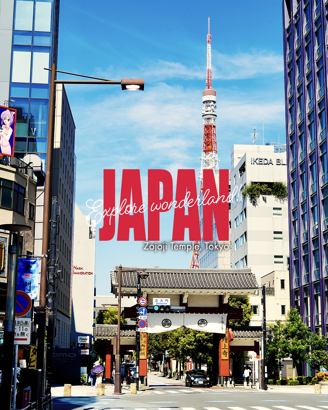 Tokyo Tower and Zojoji Temple: Tradition Meets Modernity