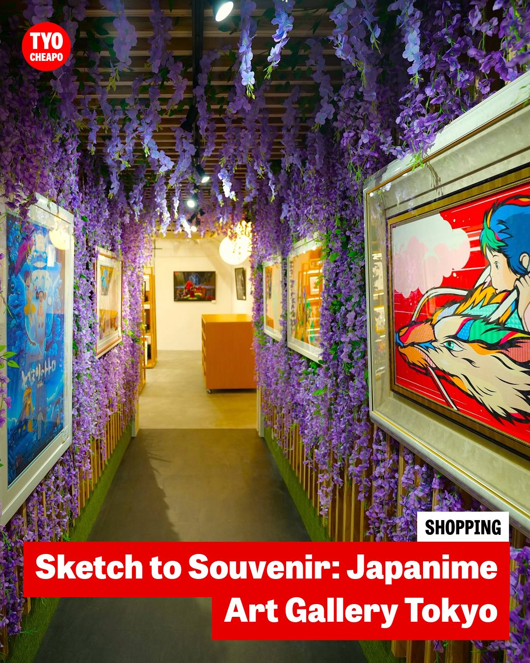 Anime Art Gallery on Takeshita Street