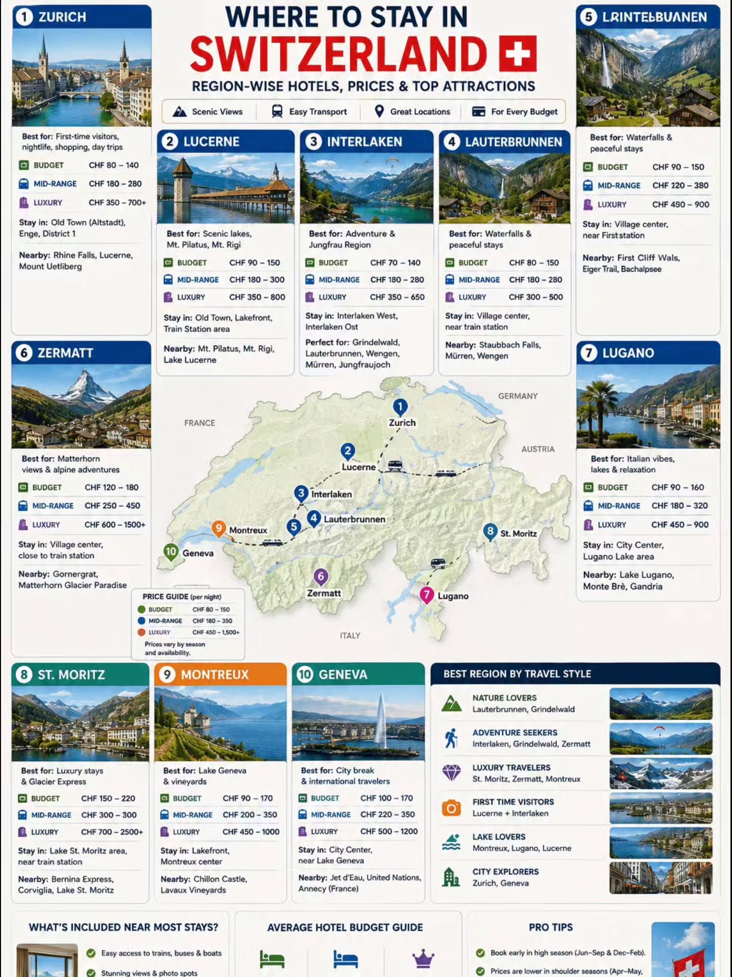 Swiss Destinations For Every Traveler