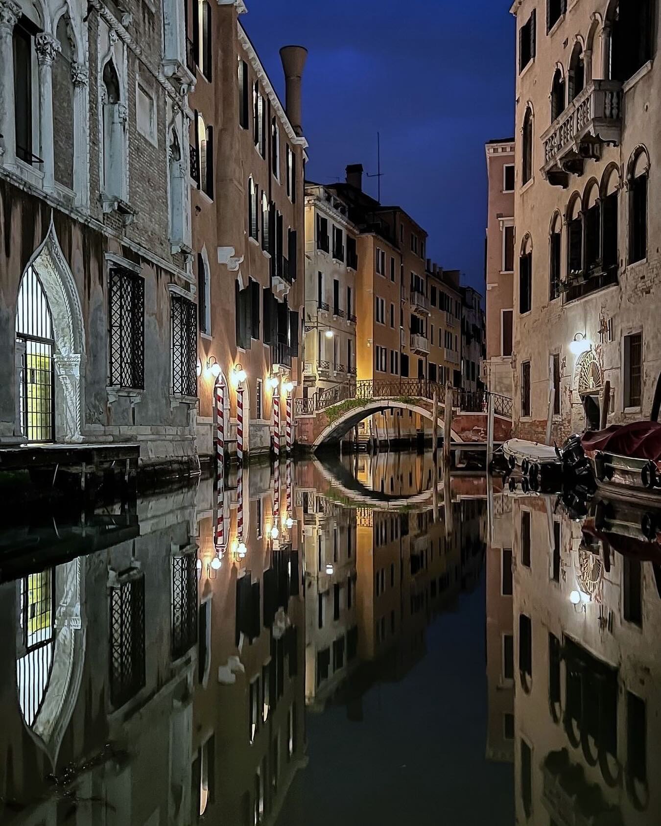 Venice's Grand Canal At Night