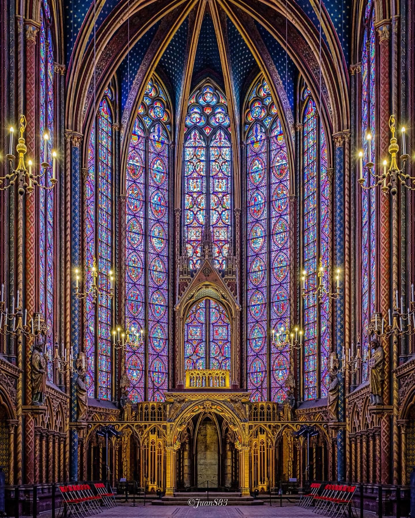 Parisian Royal Chapel's Stunning Stained-Glass Masterpiece
