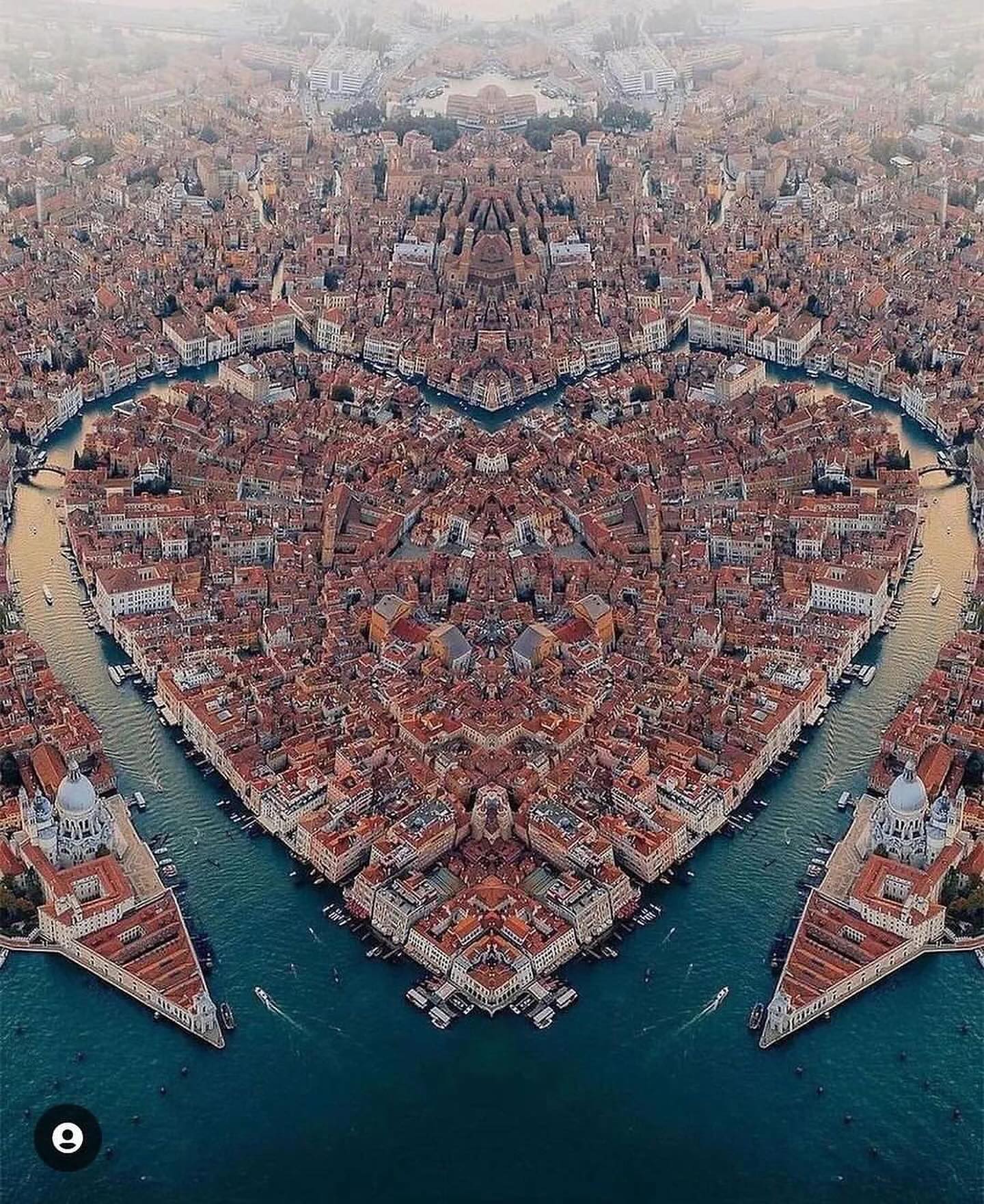 Venice and Sicily Seen From Above