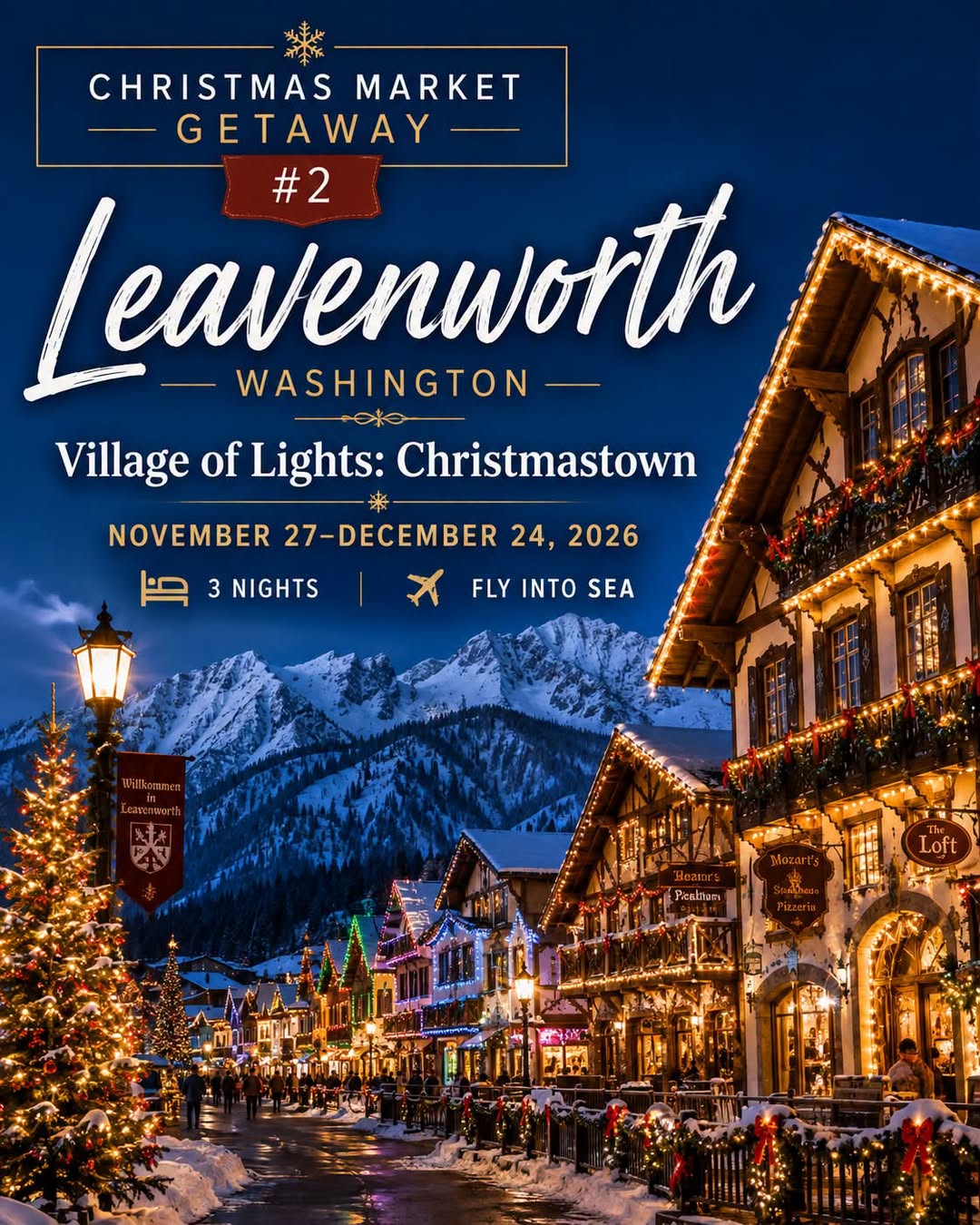 Bavarian Village Christmas Lights And Activities