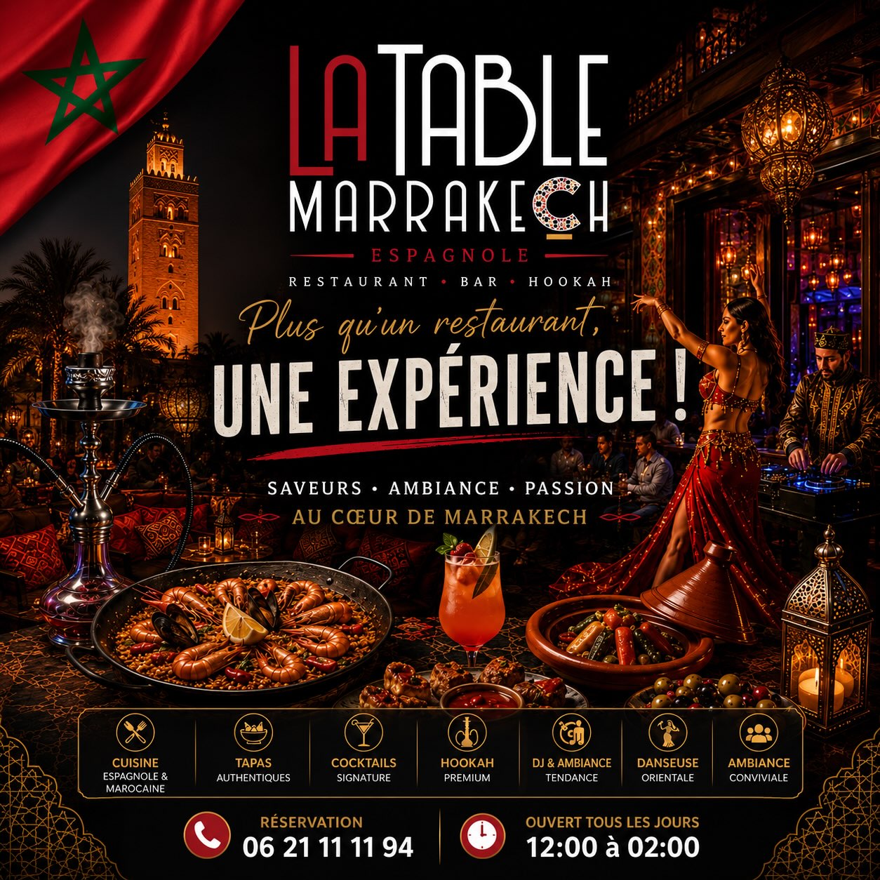 Moroccan And Spanish Flavors At La Table Marrakech