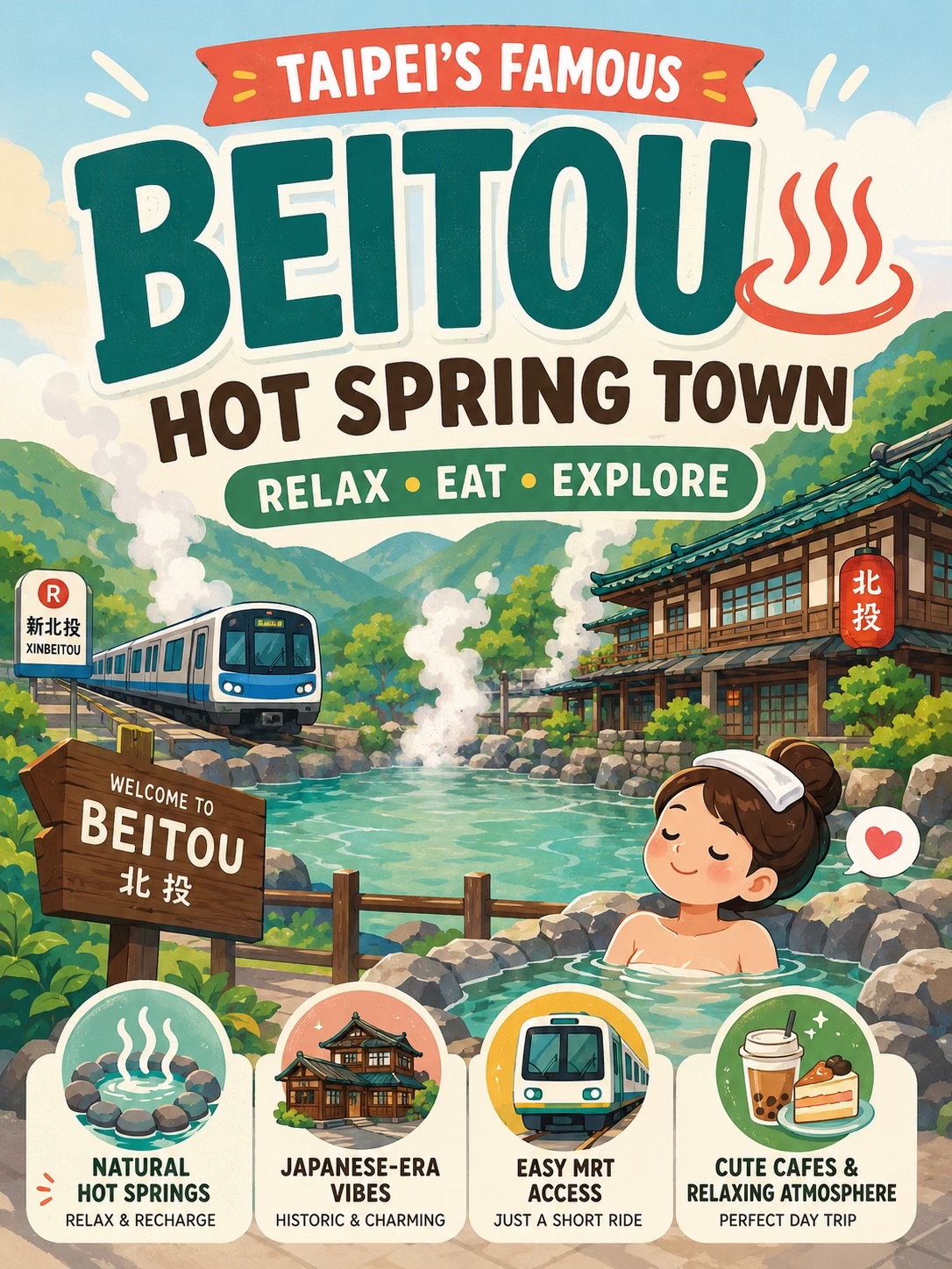 Beitou: Taipei's Mountain Hot Spring Town