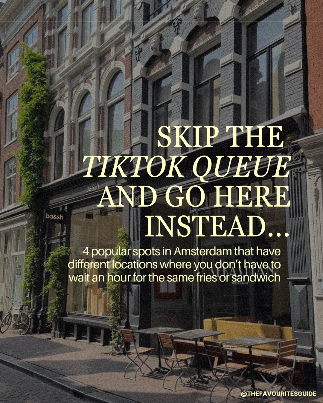 Amsterdam Eateries With Shorter Lines
