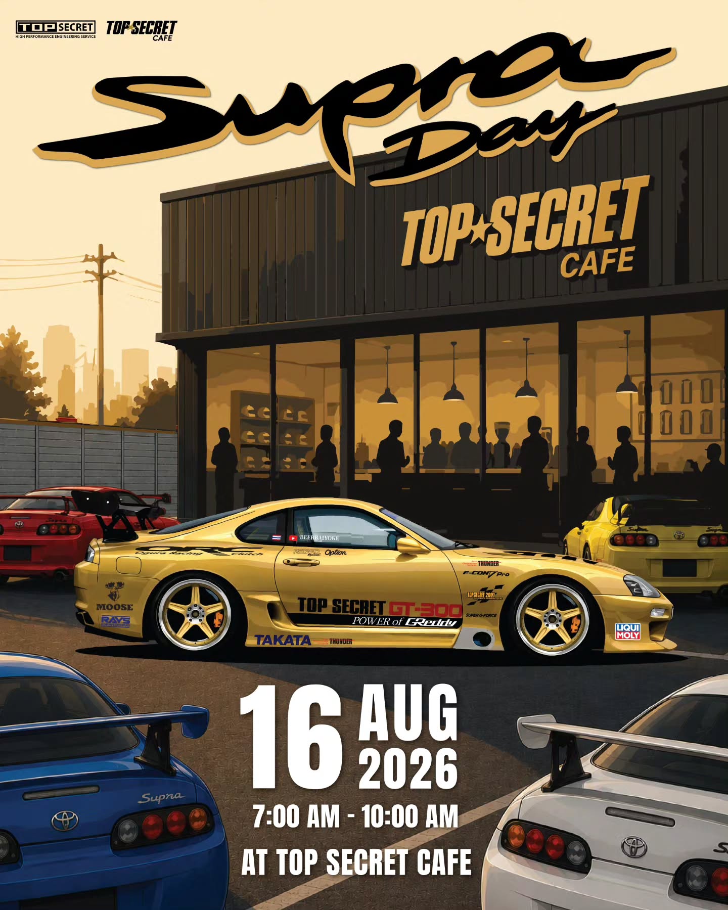 Top Secret Cafe Hosts Toyota Supra Event
