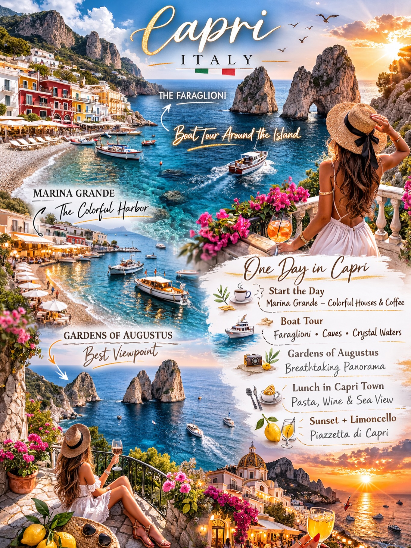 Capri's Famous Landmarks and Squares
