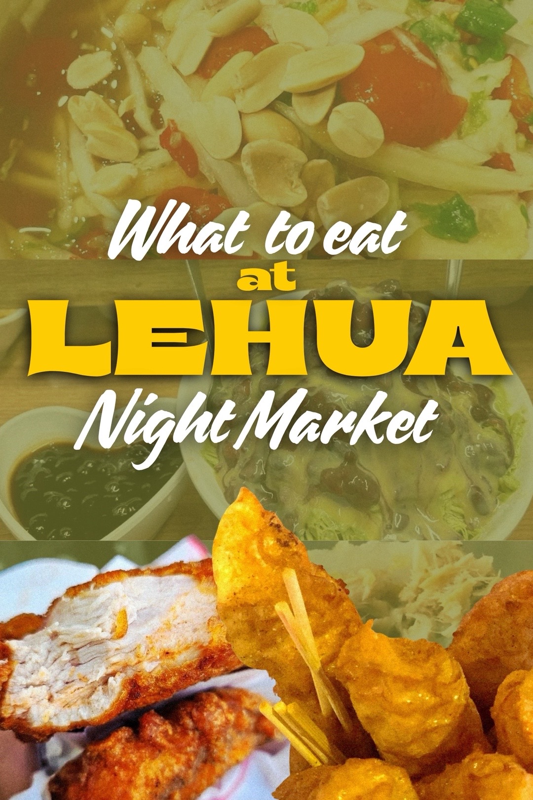 Taiwanese Night Market Food And Desserts