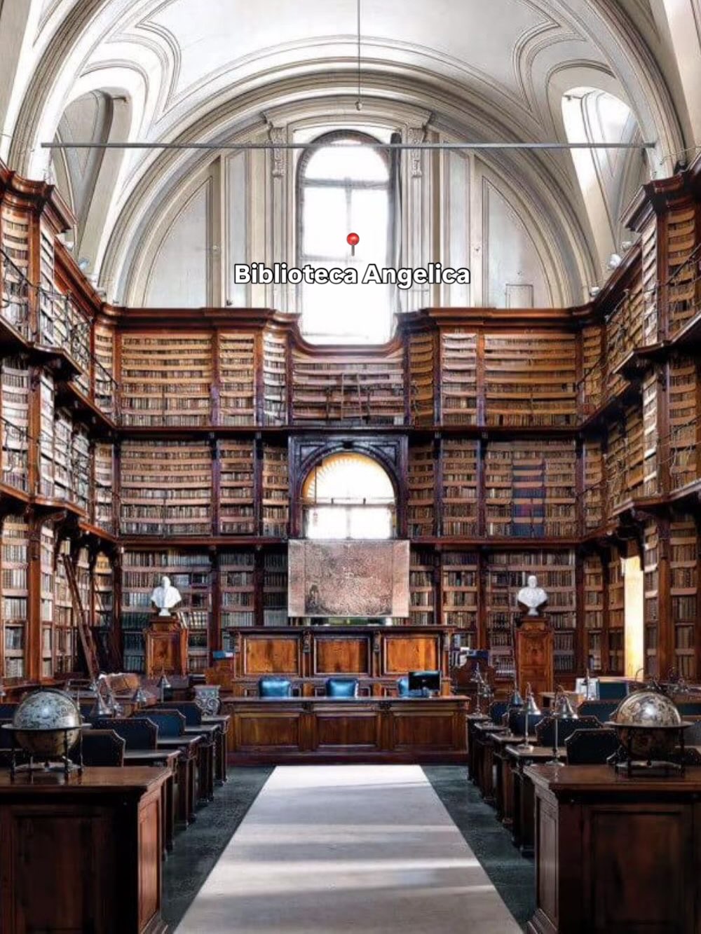 Rome's Historic Library Near Piazza Navona