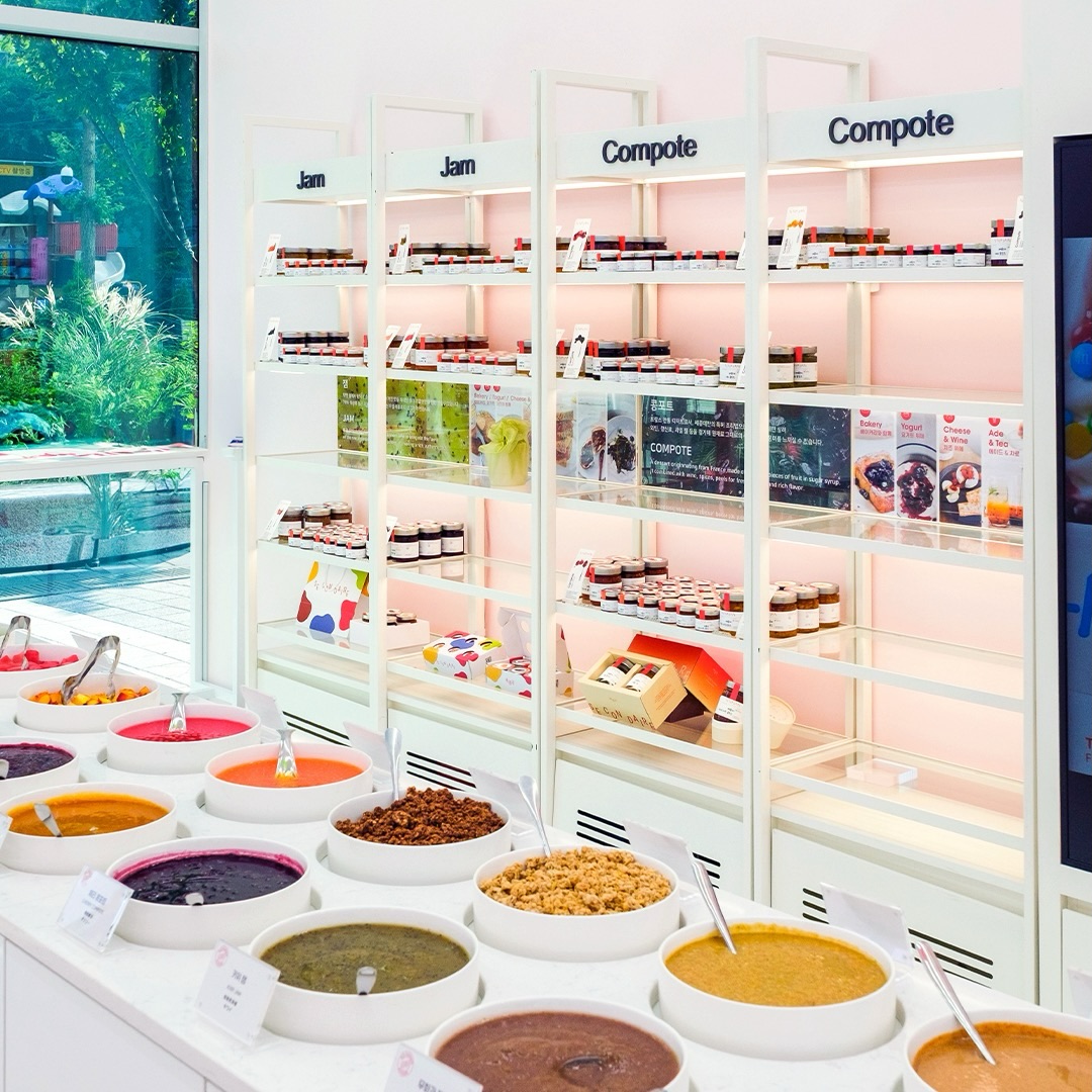 Dessert Shop Features Ice Cream and Specialty Jams
