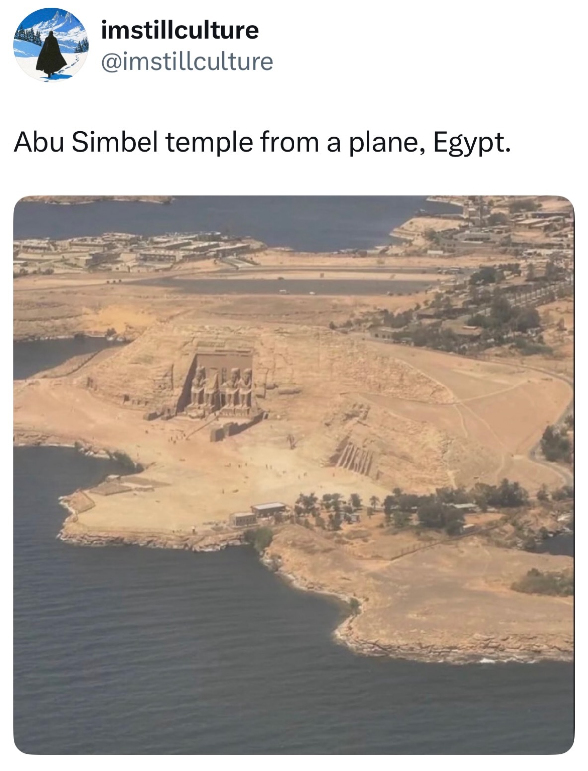 Aerial Views Of Abu Simbel Temples From Aswan