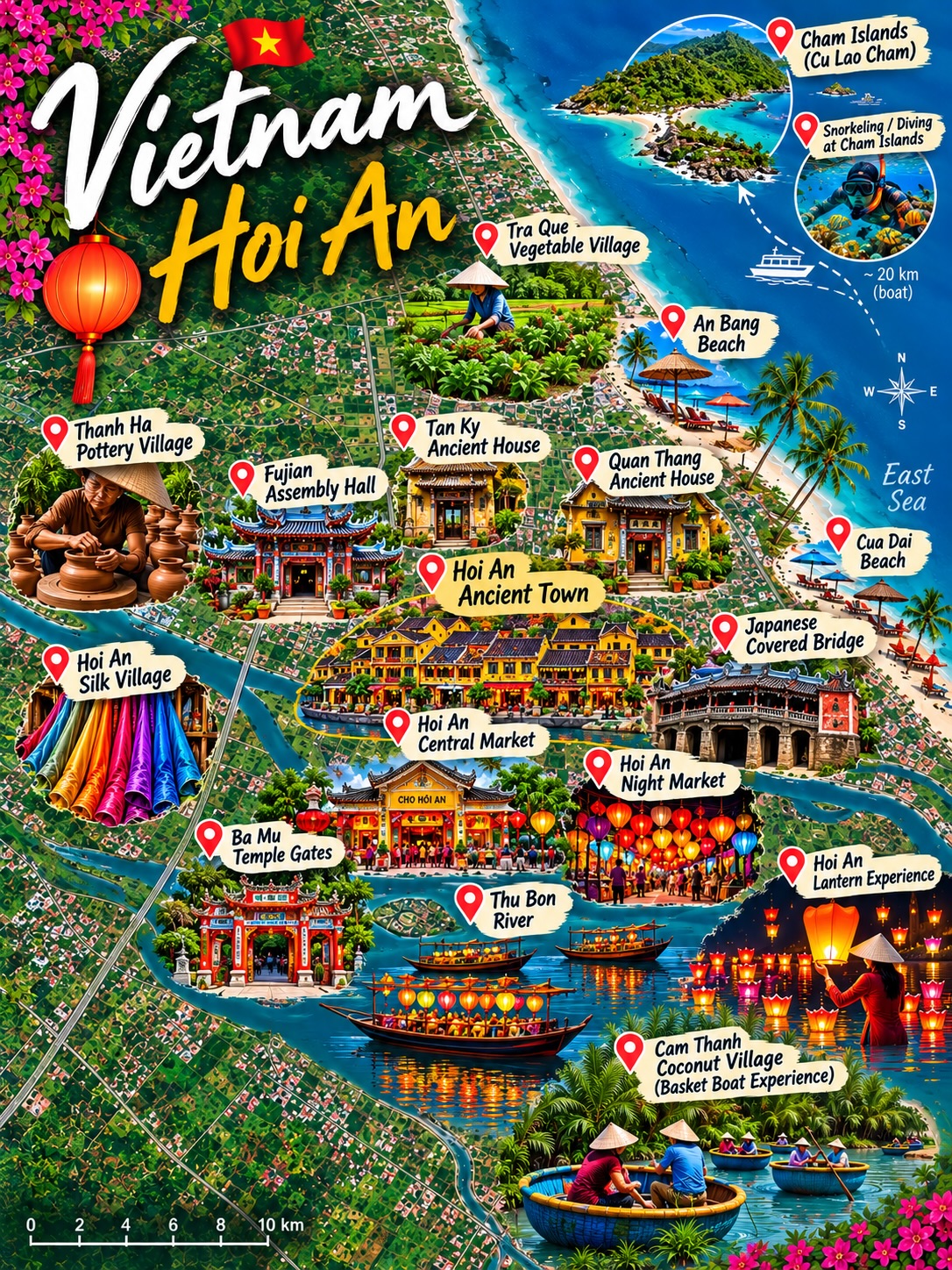 Hoi An Attractions: Beaches, Villages, and Markets