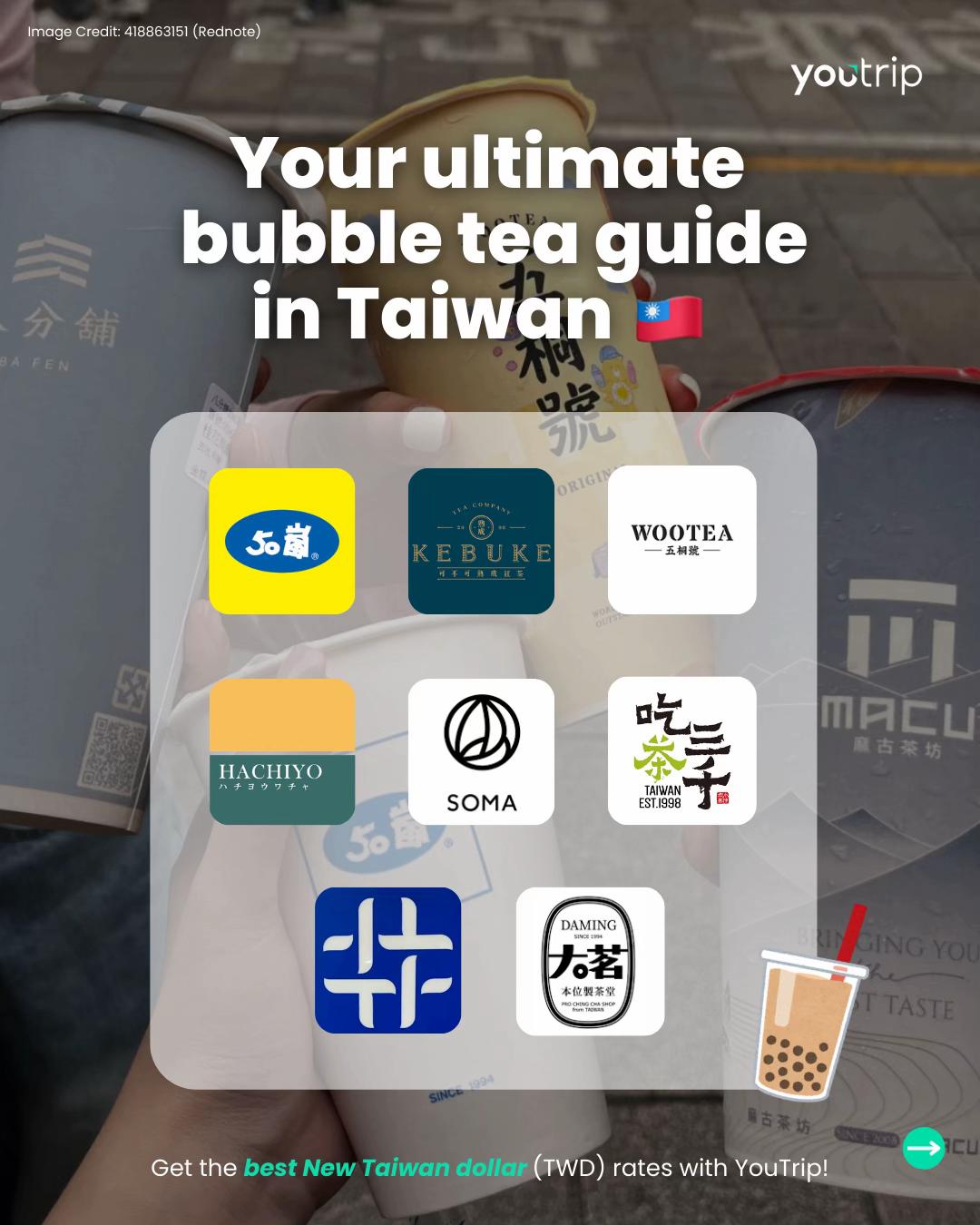 Six Popular Bubble Tea Shops in Taipei
