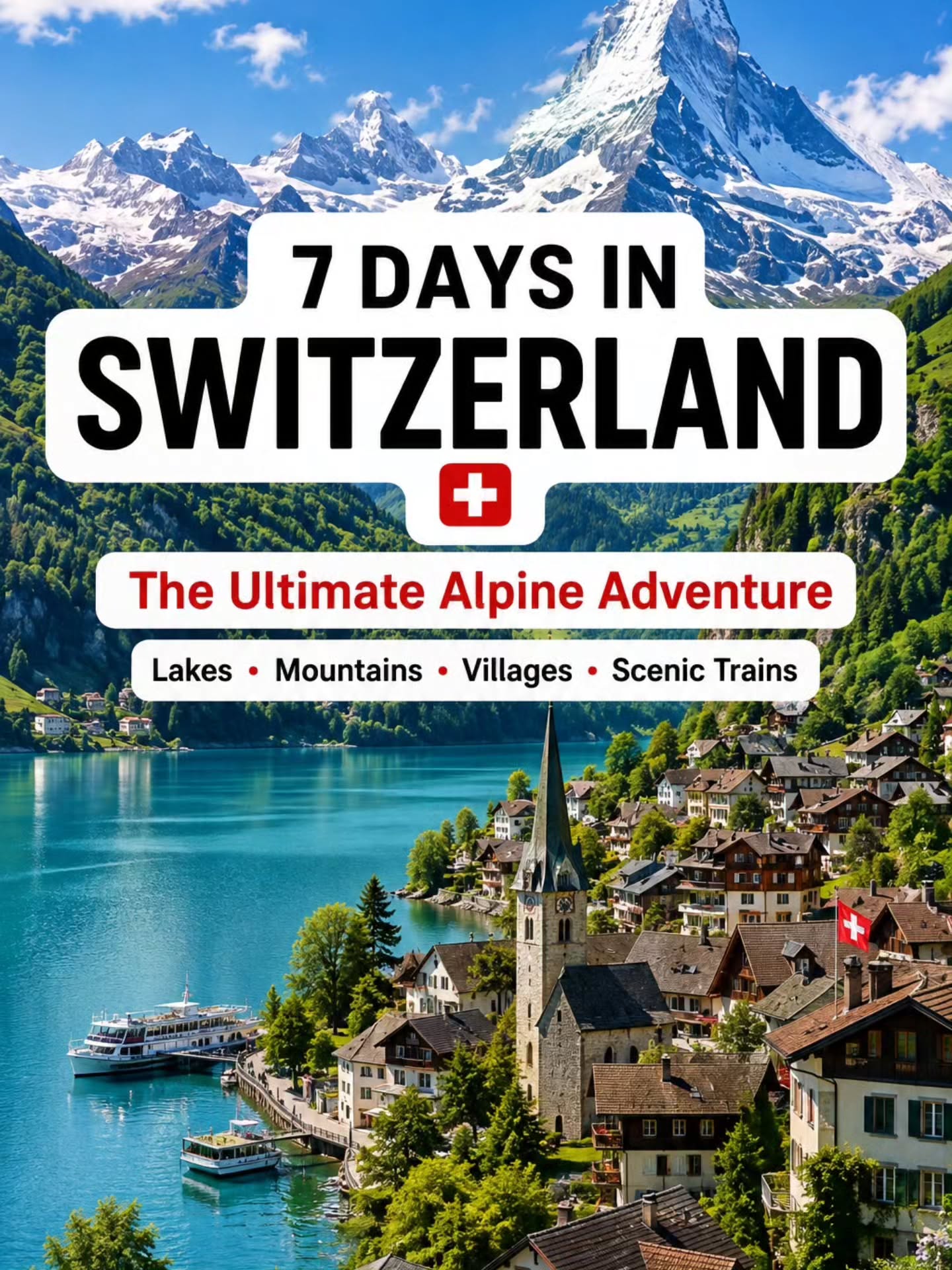 Seven-Day Swiss Alpine Adventure Of Lakes and Peaks