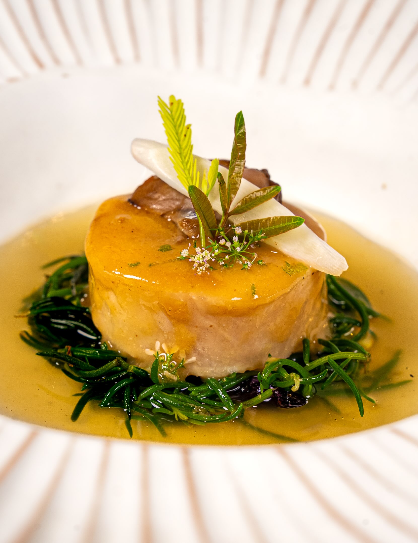 Le Du's Fish Poached in Tepo Curry