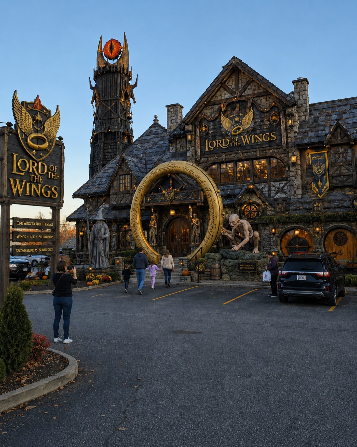 Fantasy Tavern Themed Wing Restaurant