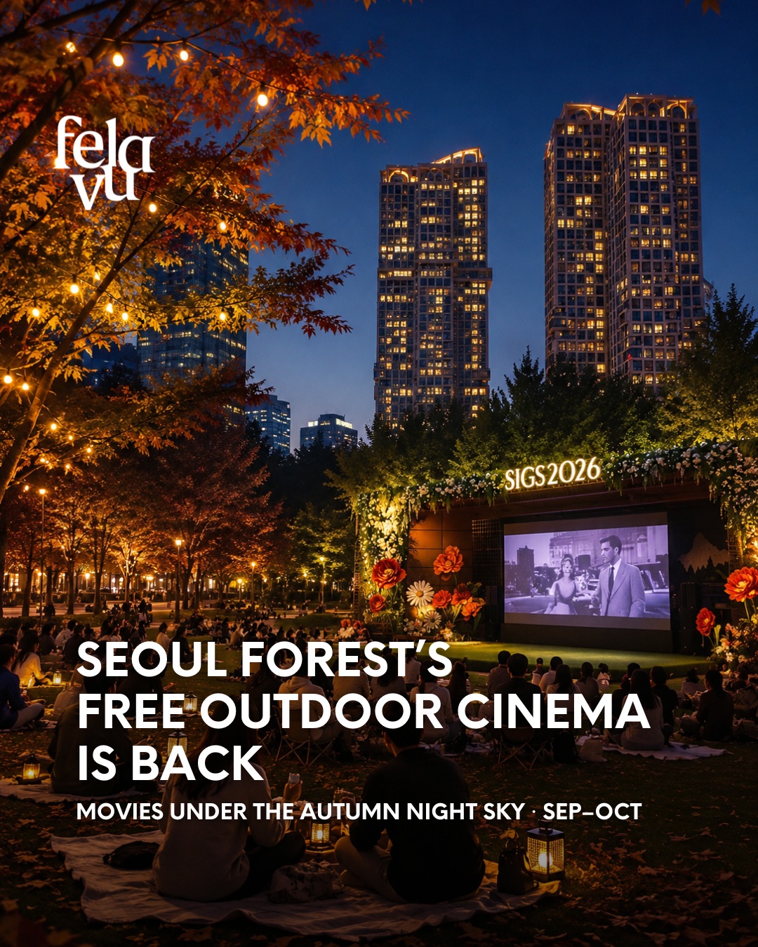 Seoul Forest Hosts Free Outdoor Autumn Cinema