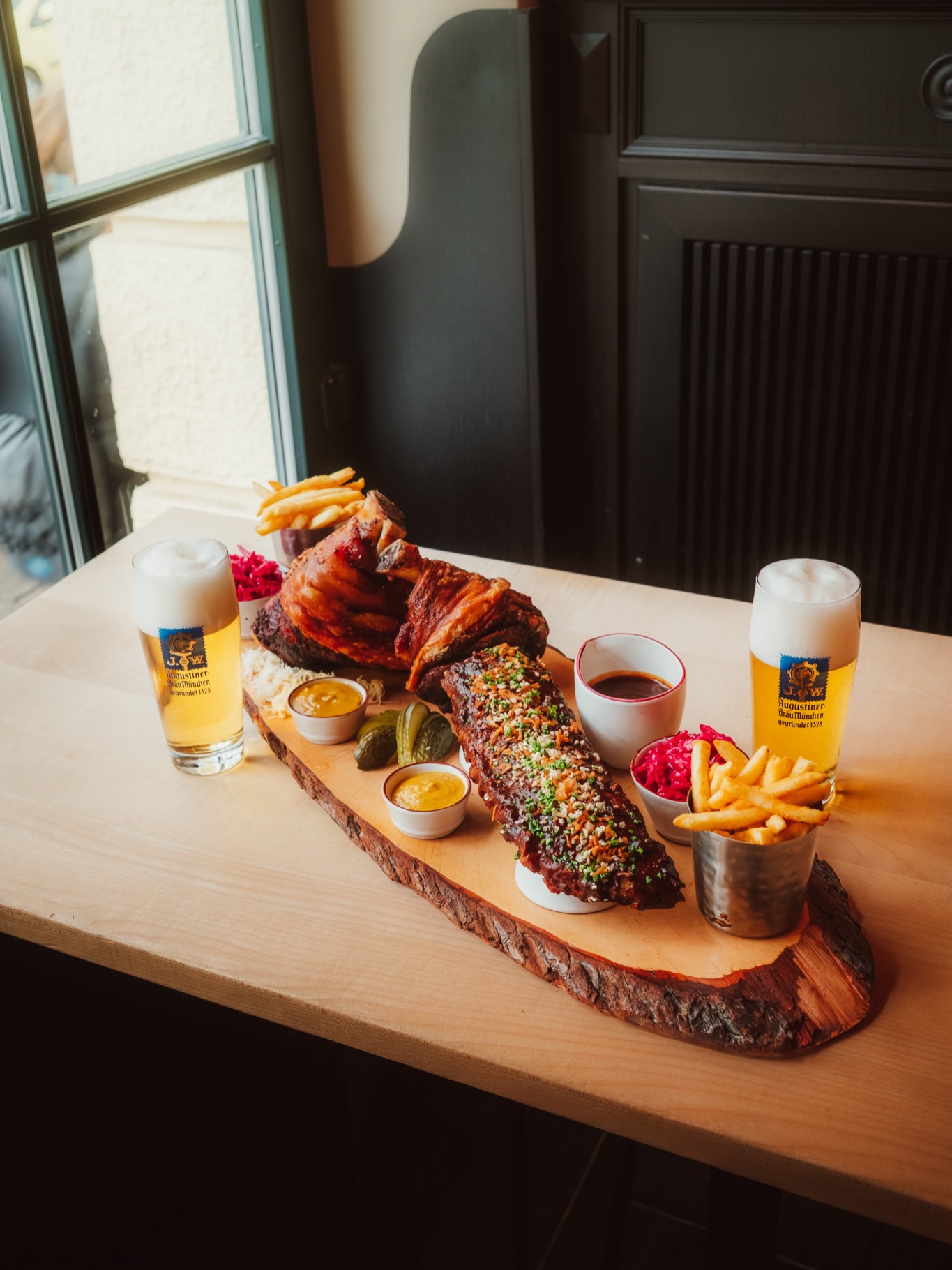 Munich Restaurant Offers Monday BBQ Haxen Special