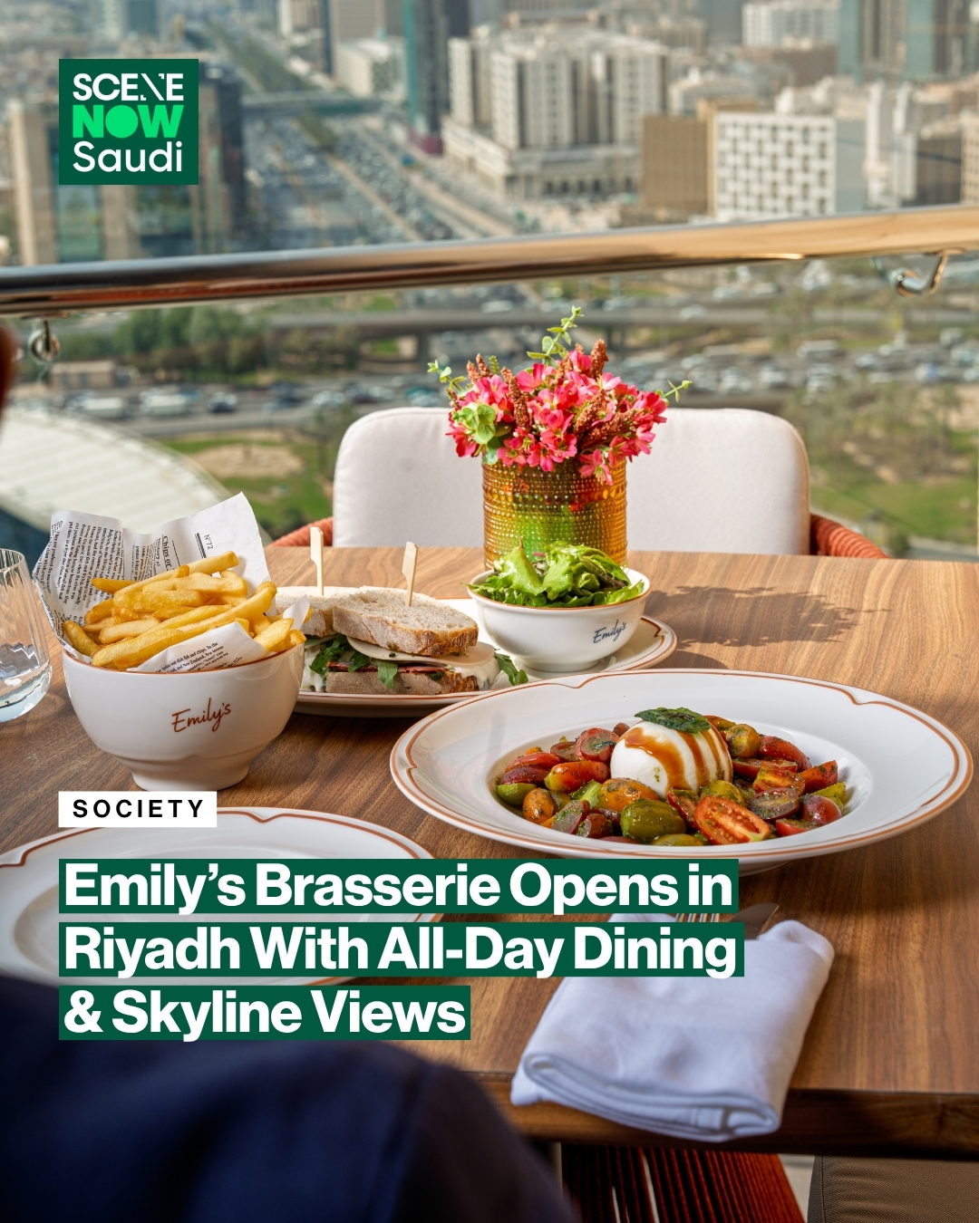 Riyadh Brasserie Offers City Views And Diverse Menu