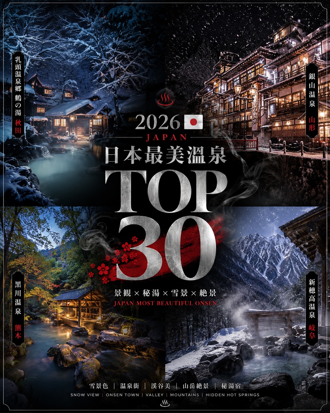 Japan's Most Beautiful Hot Springs Ranked