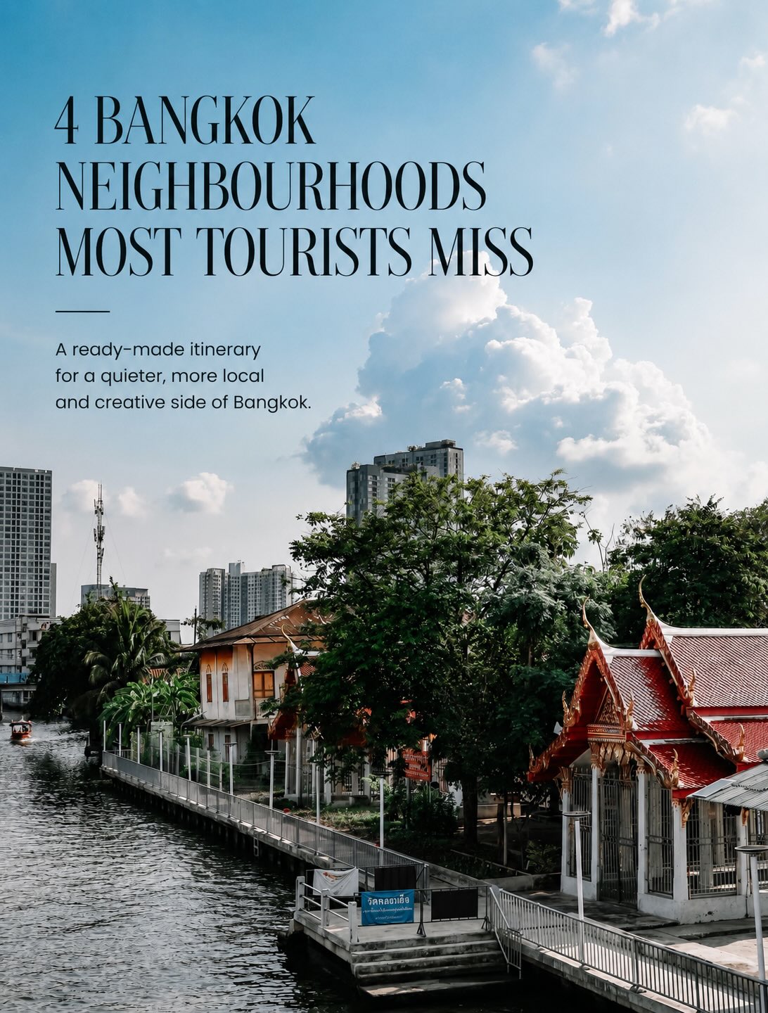 Explore Bangkok's Quieter Neighborhoods And Local Culture