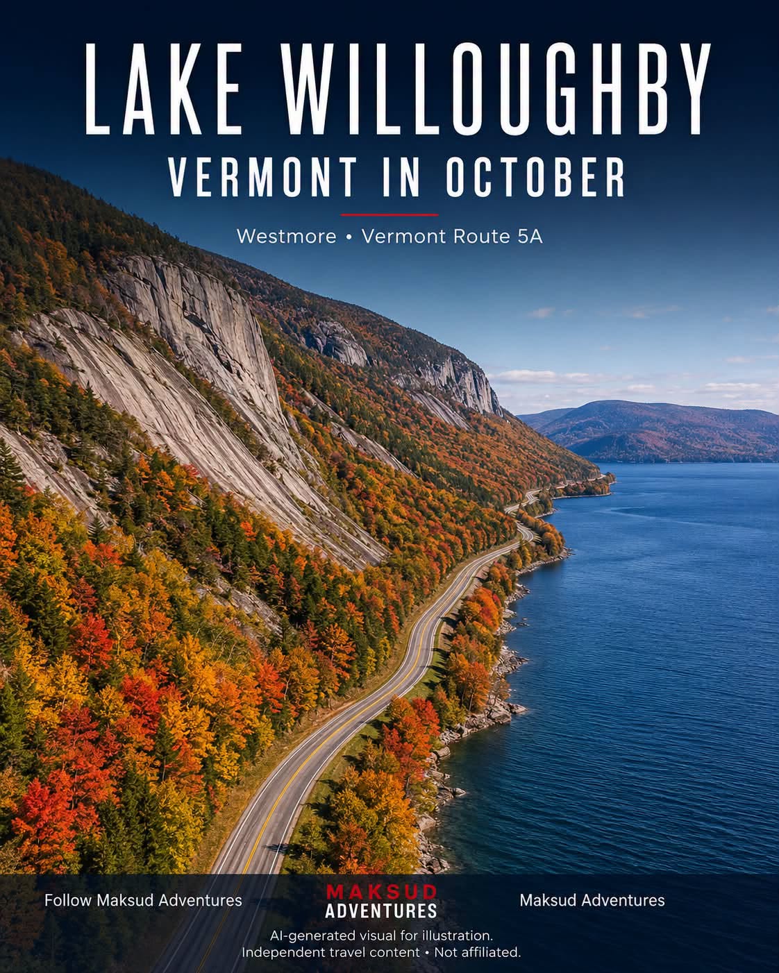 Fall Foliage Drive Along Vermont Route 5A