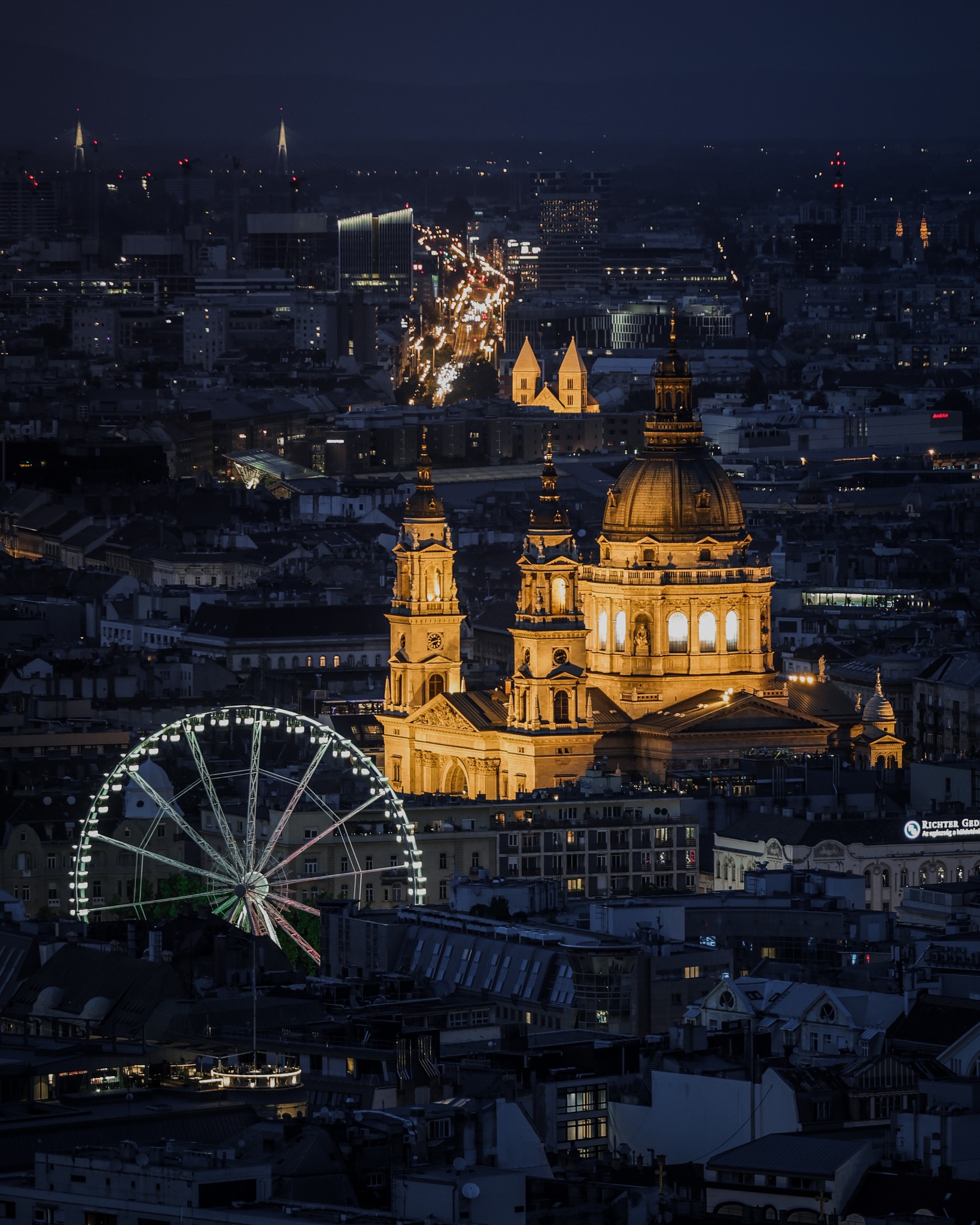 Budapest's Night Panorama Views