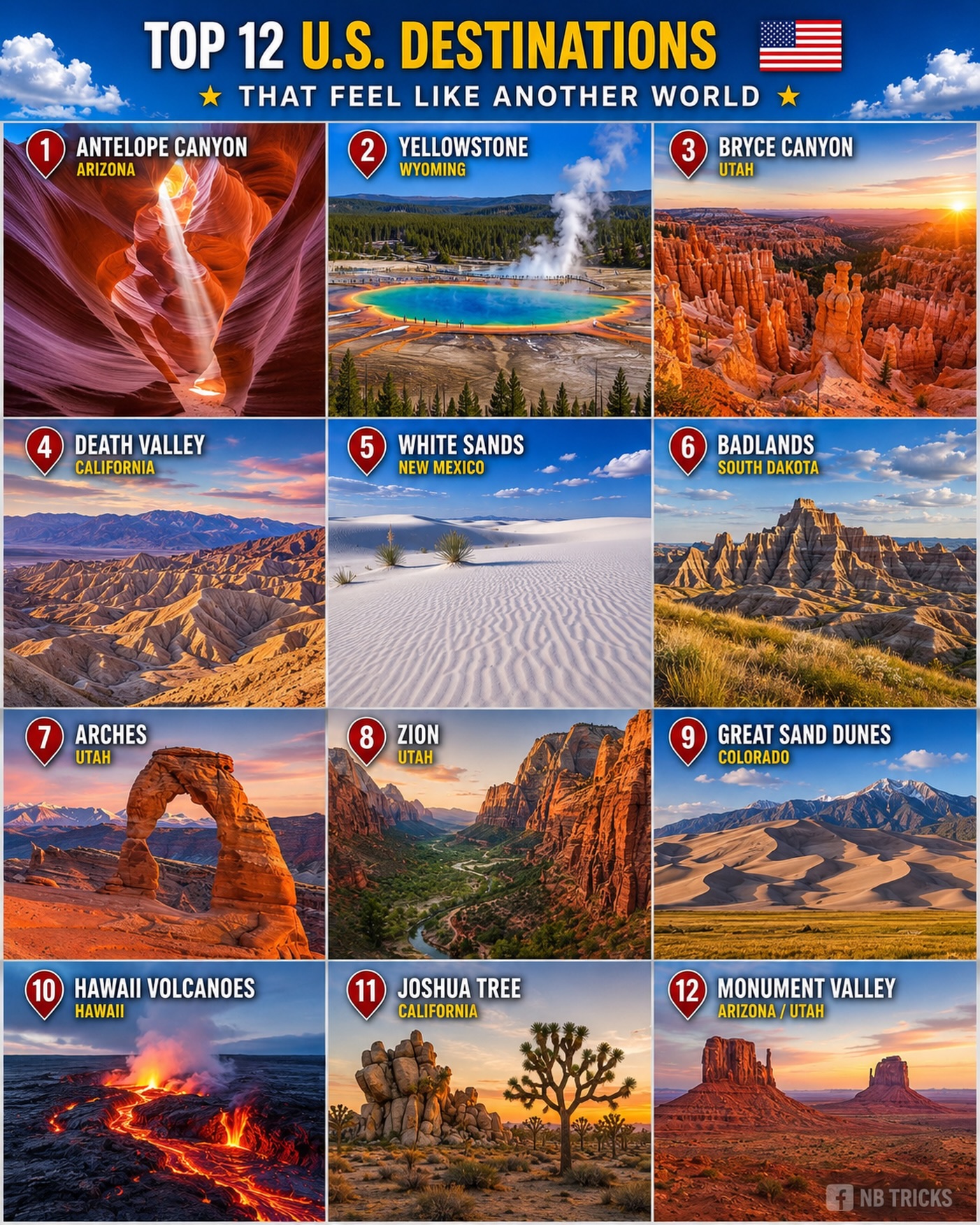 Otherworldly U.S. National Parks And Natural Wonders