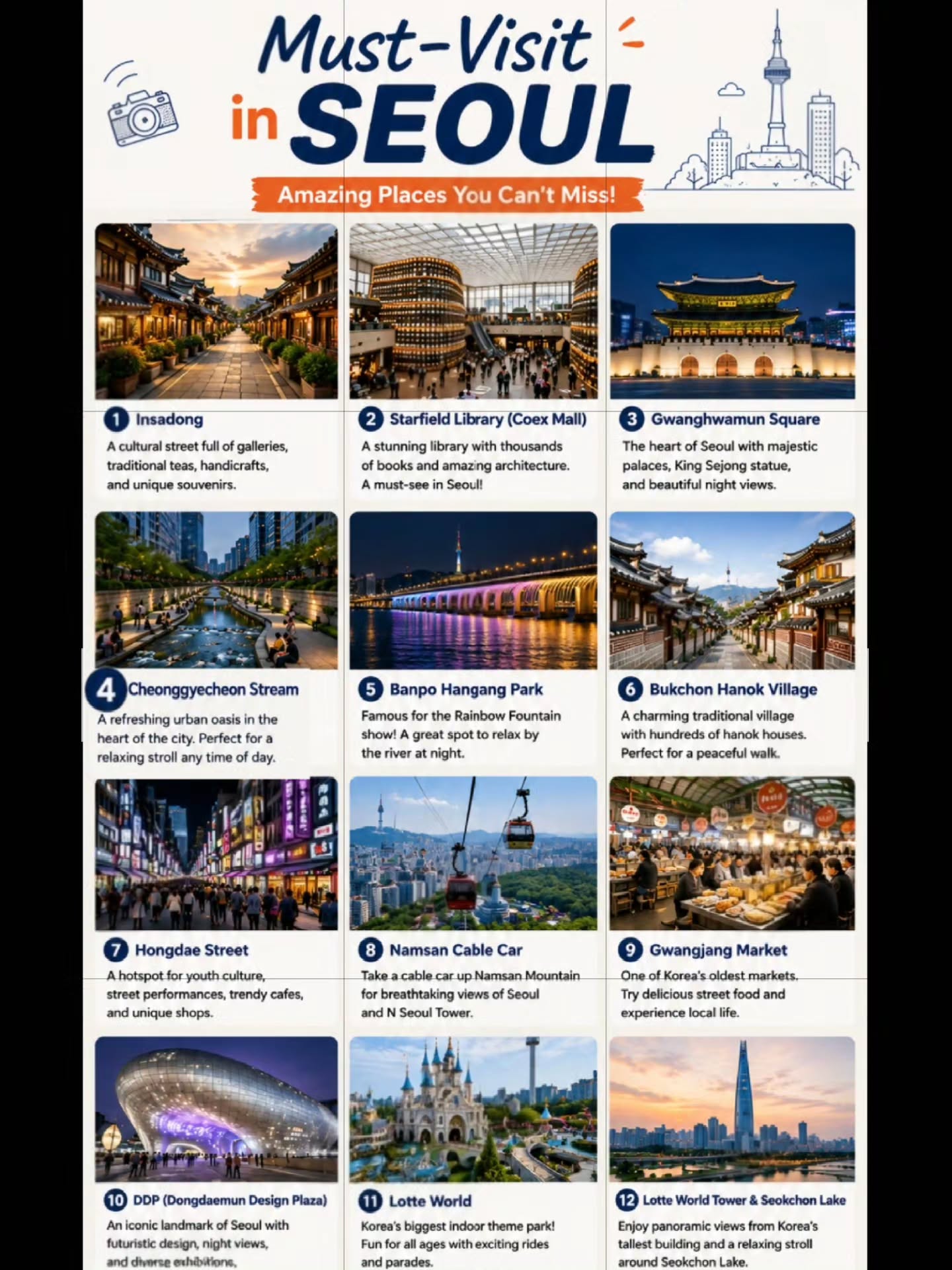 Must-Visit Seoul Destinations For Culture And Fun